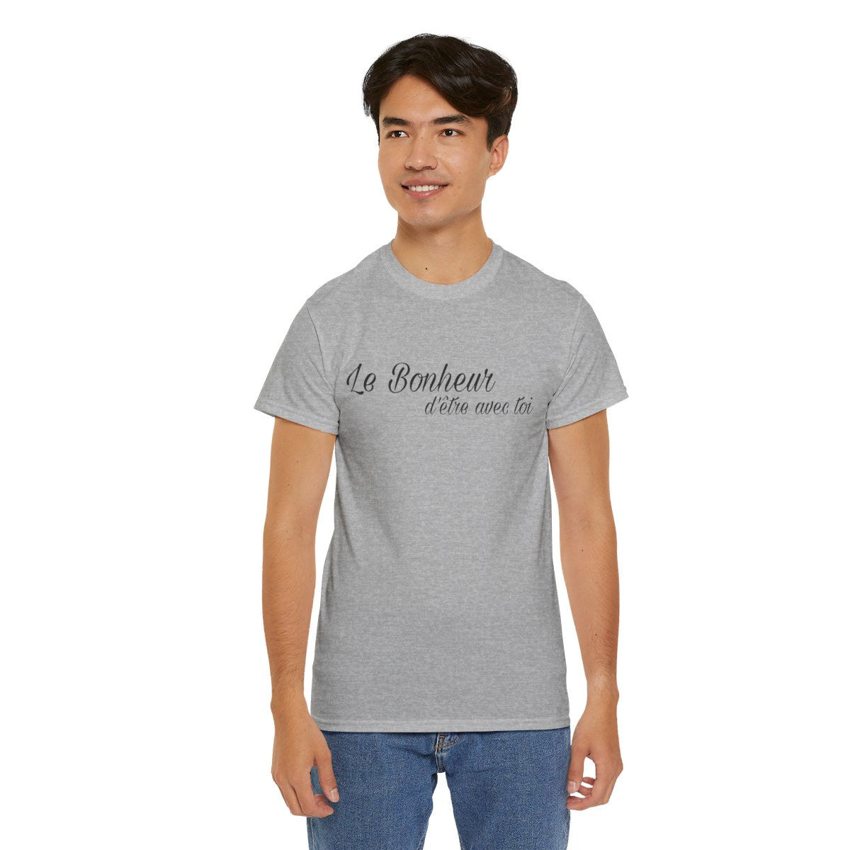 Tee shirt Unisex Le Bonheur d'être avec toi idée cadeau citation
