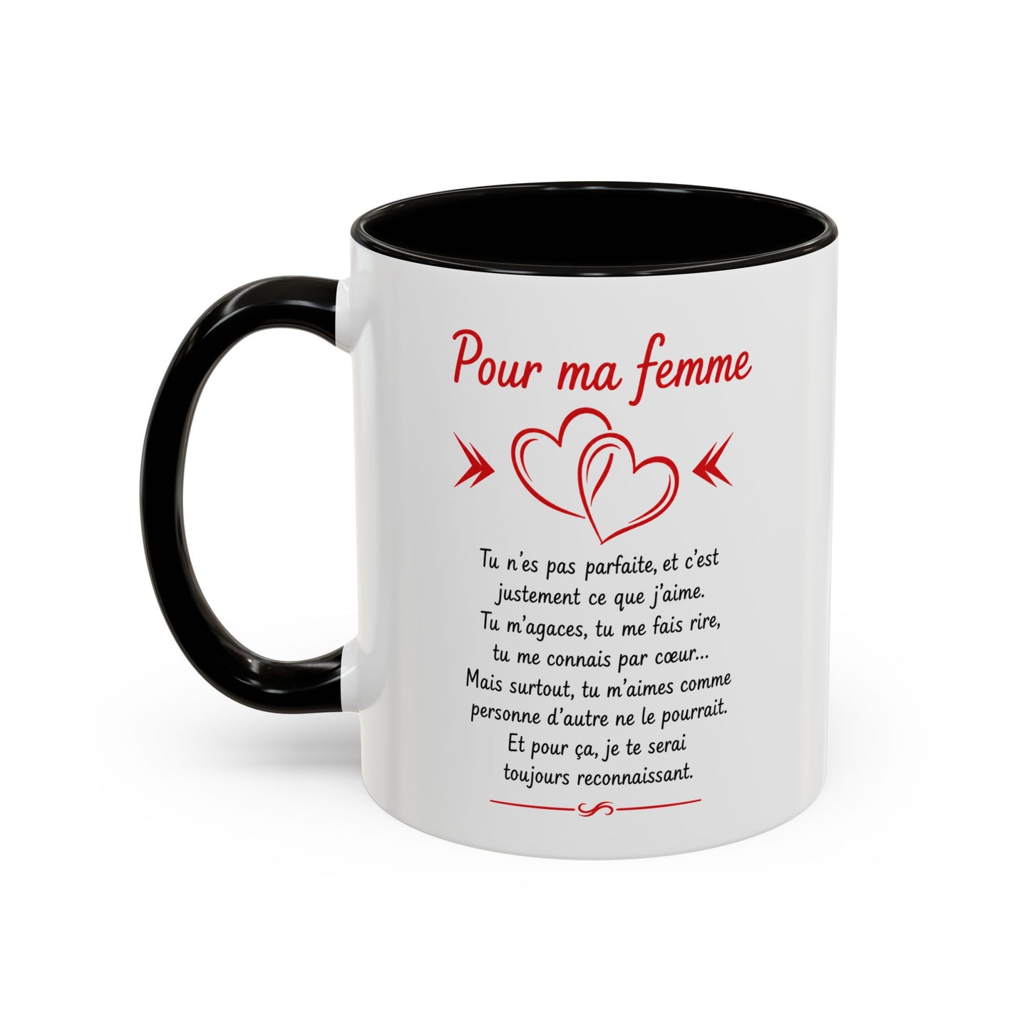 Tasse Pour Ma Femme – Mug Message d’Amour Romantique – Cadeau Femme Anniversaire Mariage Saint-Valentin 325ml