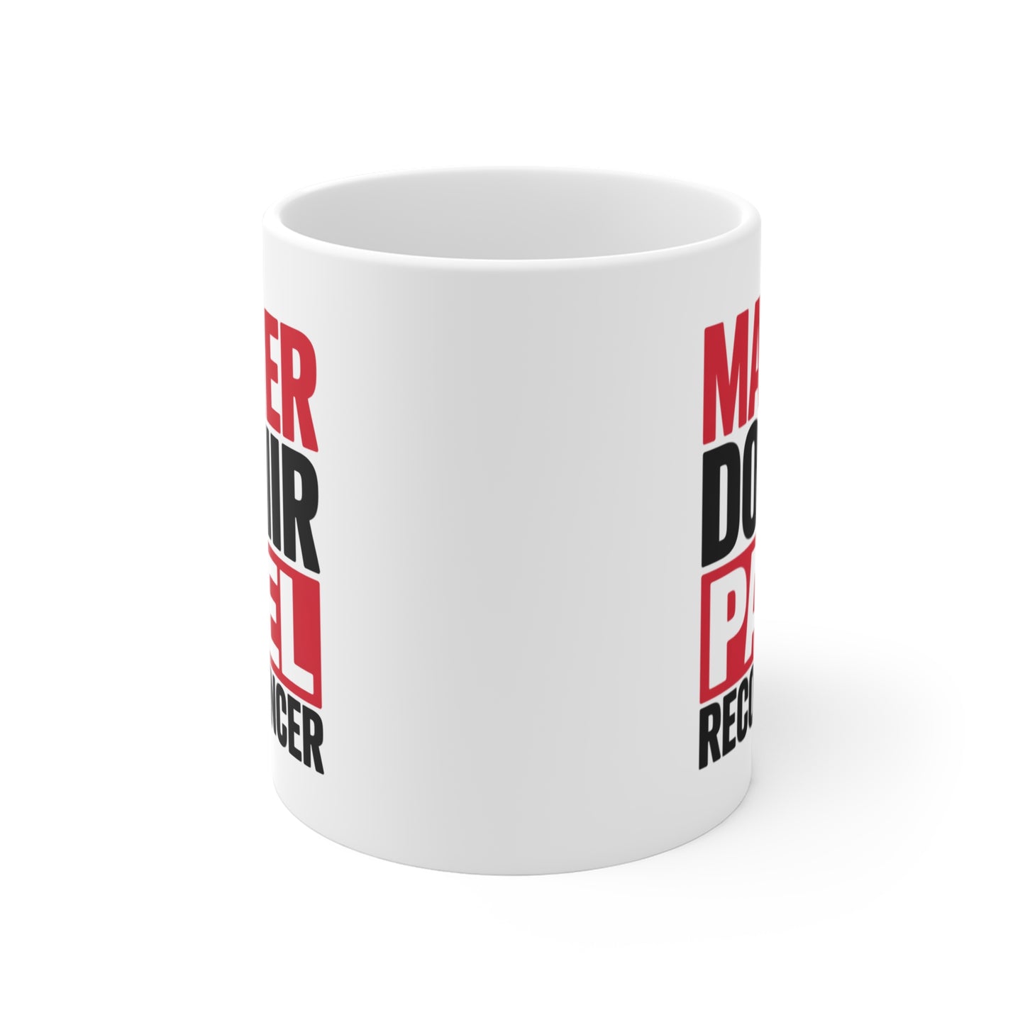 Tasse Céramique 325ml “Manger Dormir Padel Recommencer” – Mug Humour Sport Raquette – Idée Cadeau Joueur de Padel