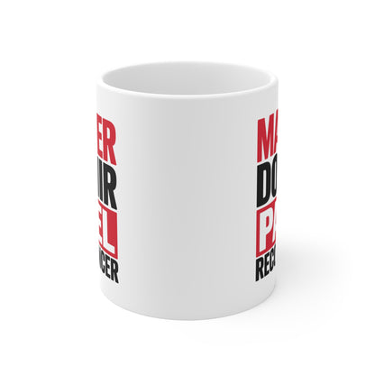 Tasse Céramique 325ml “Manger Dormir Padel Recommencer” – Mug Humour Sport Raquette – Idée Cadeau Joueur de Padel