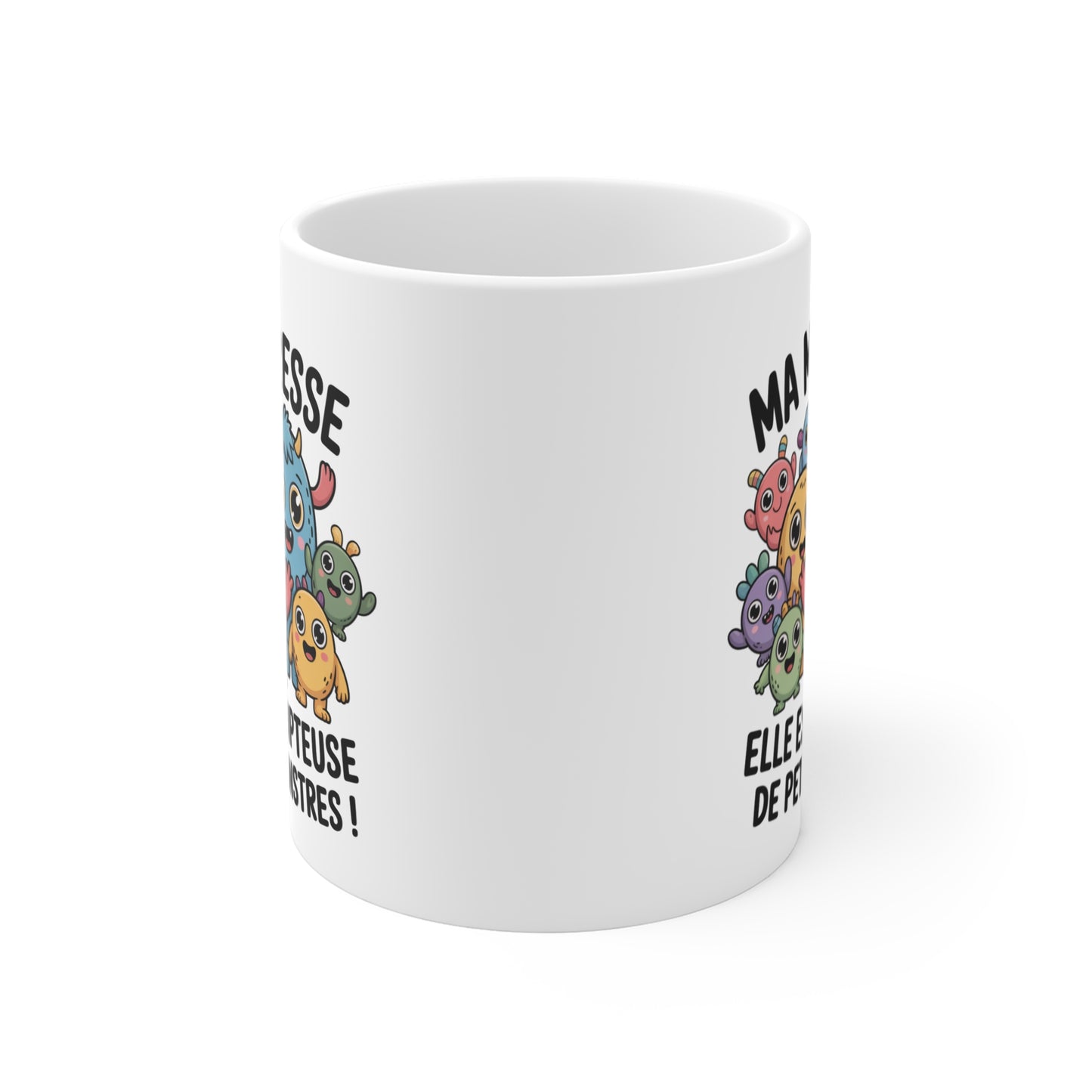 Mug Maîtresse Humoristique – Dompteuse de Petits Monstres – Tasse Cadeau École Enseignante