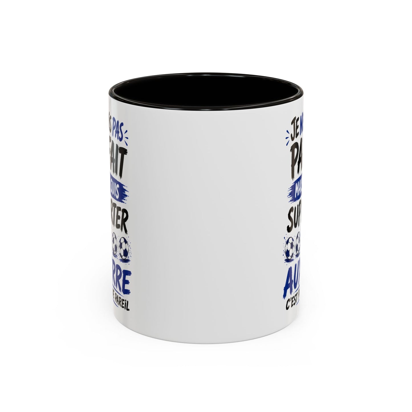 Tasse Je Ne Suis Pas Parfait Mais Je Suis Supporter d’Auxerre – Mug Humour Football Supporter – Cadeau Football 325ml