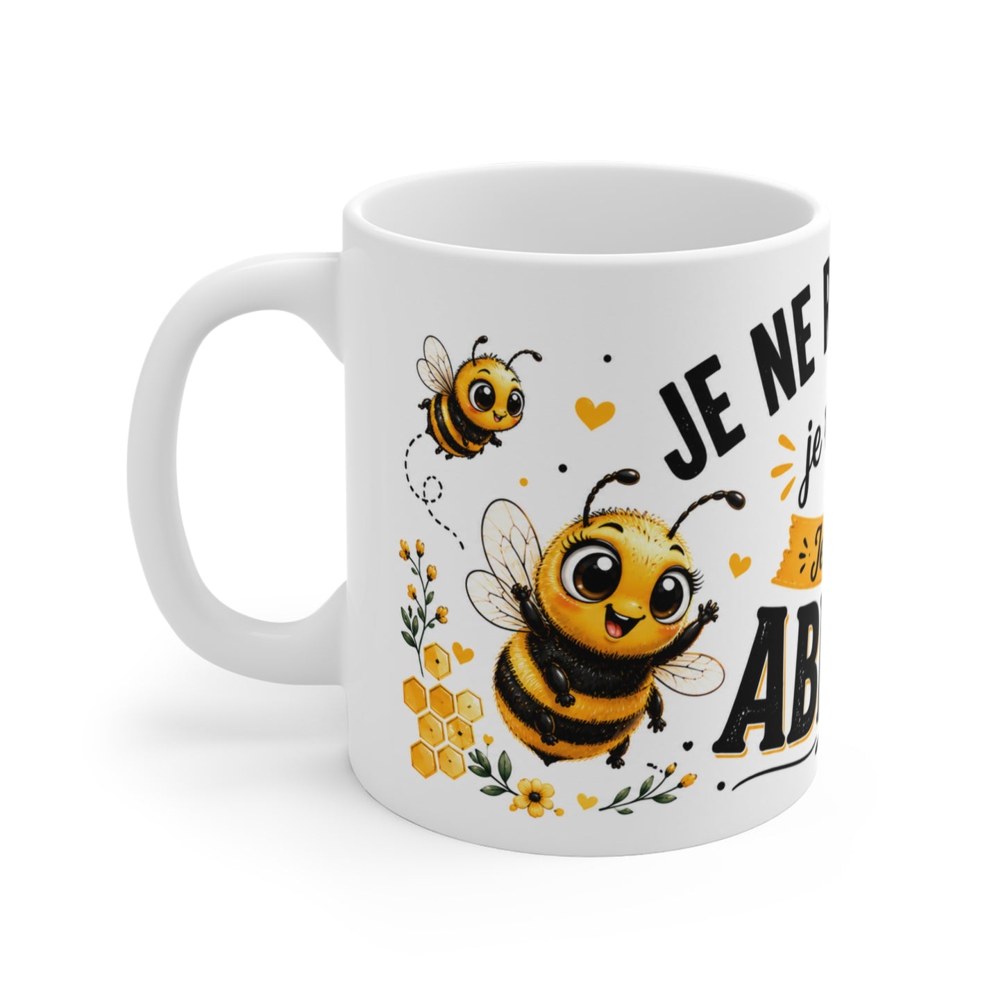 Tasse Je Ne Ronfle Pas Je Rêve Que Je Suis Une Abeille – Mug Abeille Humour et Kawaii – Cadeau Original 325ml