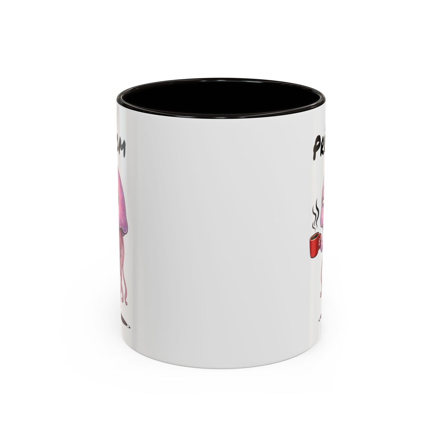 Tasse Méduse avec Café – Mug Animal Marin Humoristique Fatigue – Illustration Cartoon 325ml – Cadeau