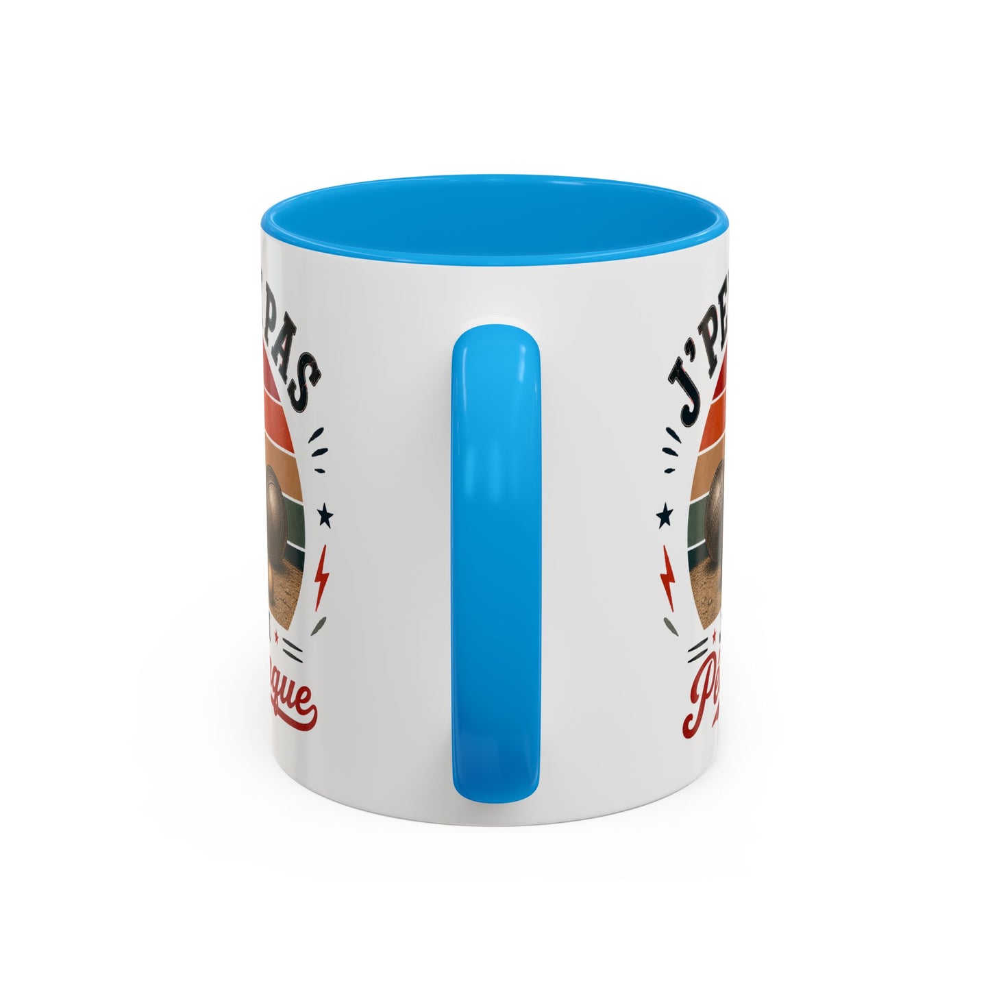Tasse J’Peux Pas J’Ai Pétanque – Mug Humour Joueur de Boules Vintage – Cadeau Pétanque Homme Femme 325ml