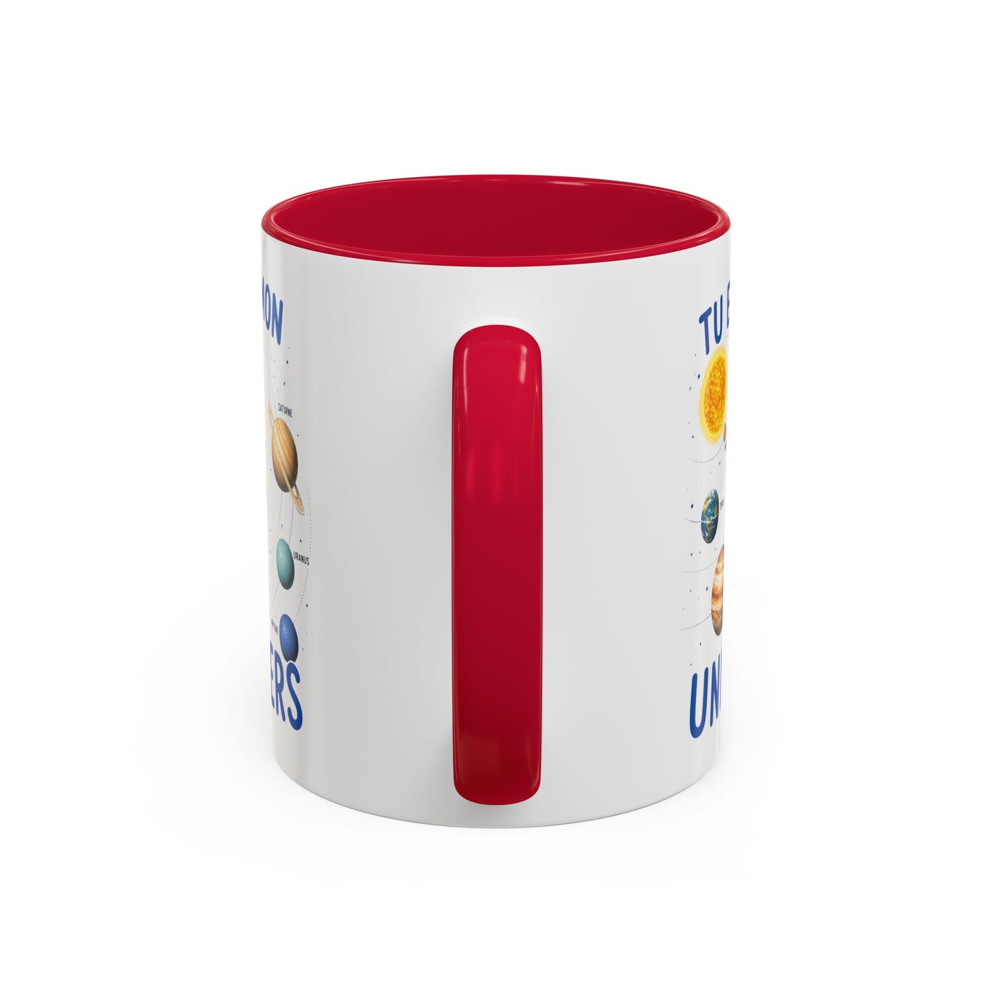 Mug Tu Es Mon Univers – Tasse Astronomie Romantique avec Planètes du Système Solaire – Cadeau Couple Original Homme Femme 325ml