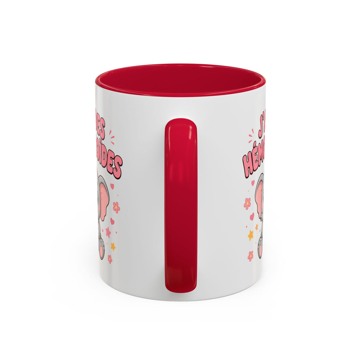 Mug J’ai des Hémorroïdes – Tasse Humour avec Éléphant – Cadeau Drôle et Décalé Homme et Femme