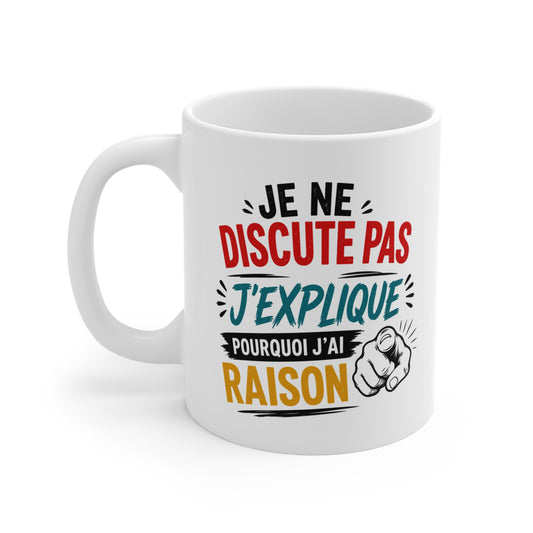 Mug Humour Homme et Femme – Cadeau Original Drôle pour Collègue Ami Famille – Tasse Citation Humoristique Caractère 325 ml