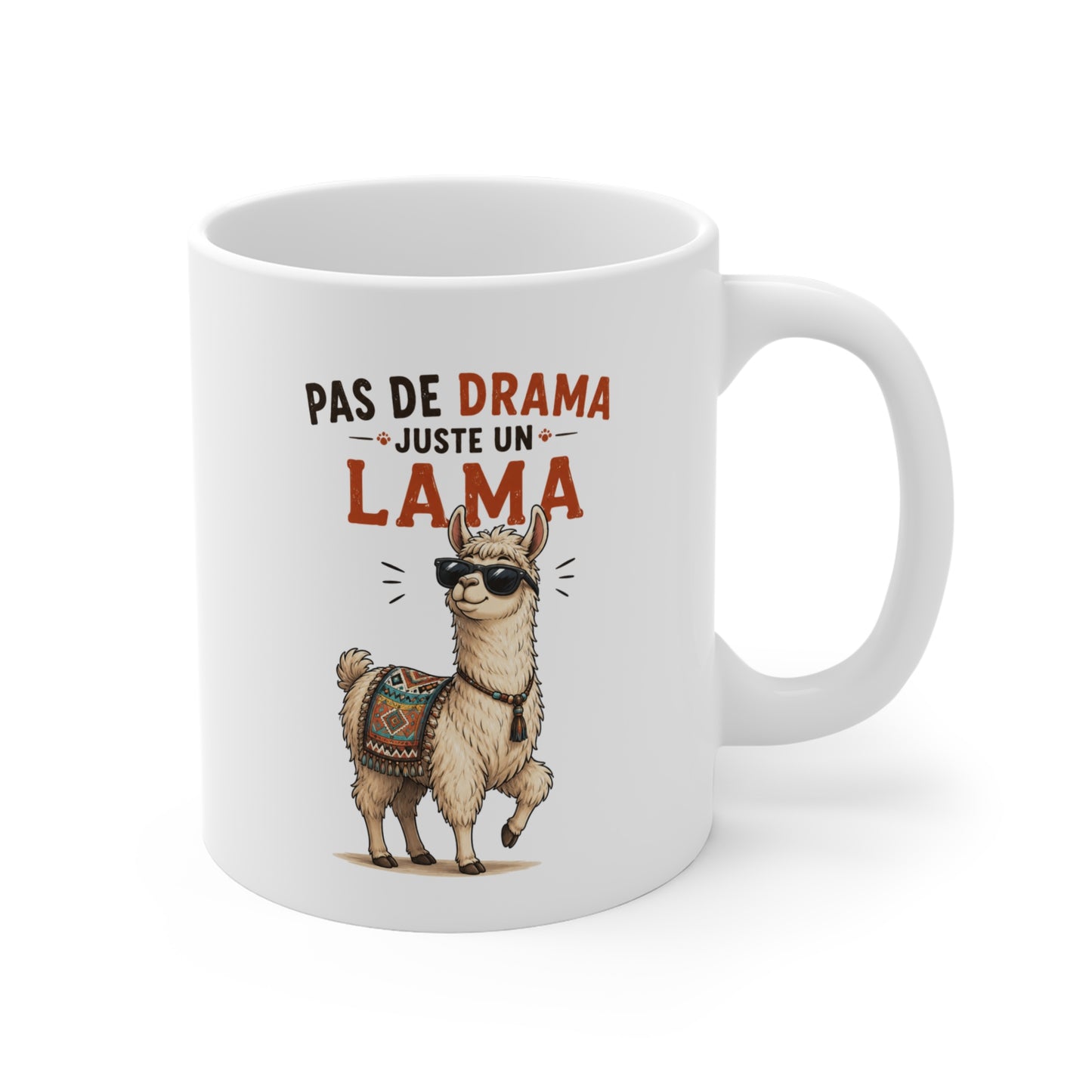 Mug Lama Humoristique – Tasse Animaux Drôle – Cadeau Original Homme et Femme, Ami Collègue