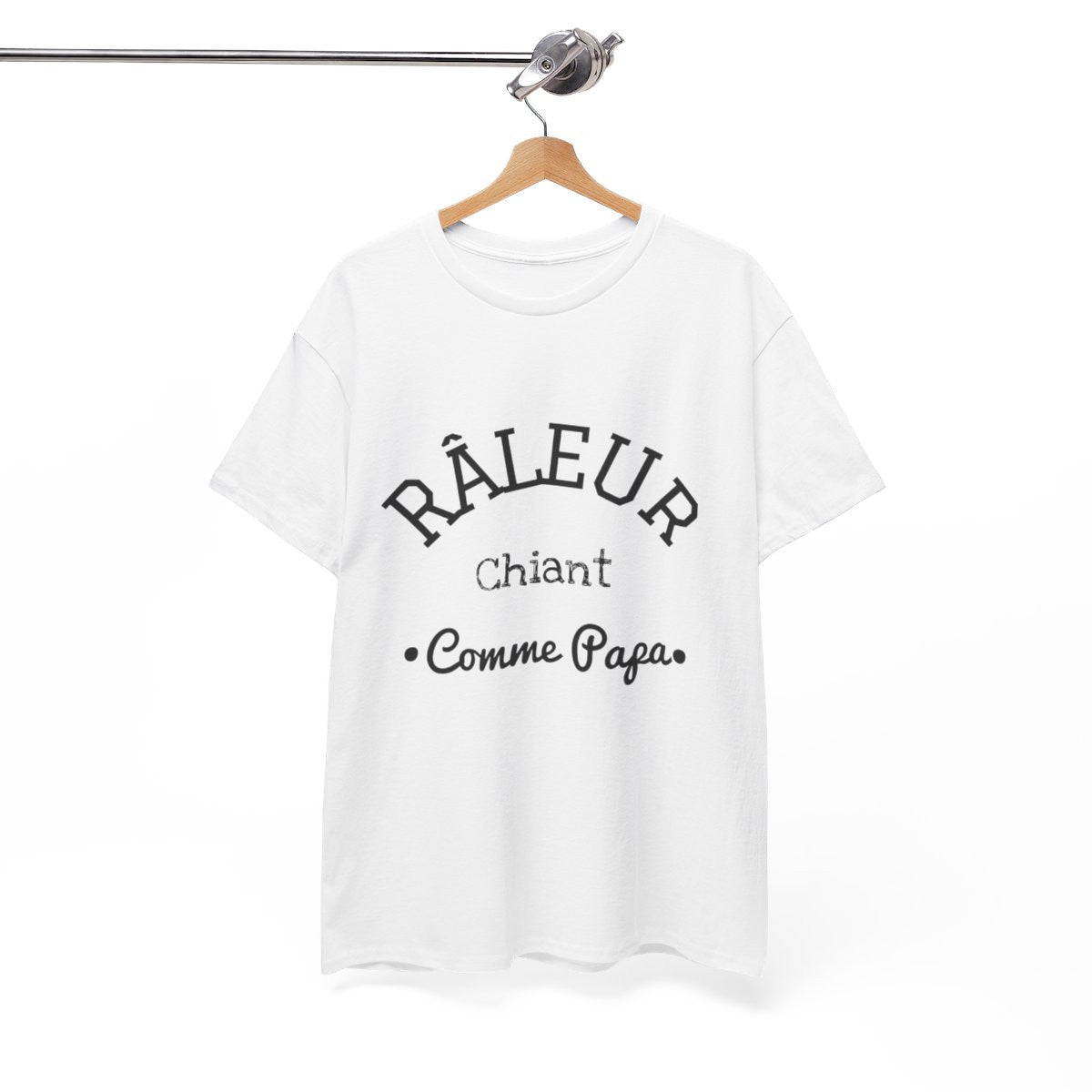Tee shirt Homme Râleur chiant comme Papa idée cadeau humour drôle amusant