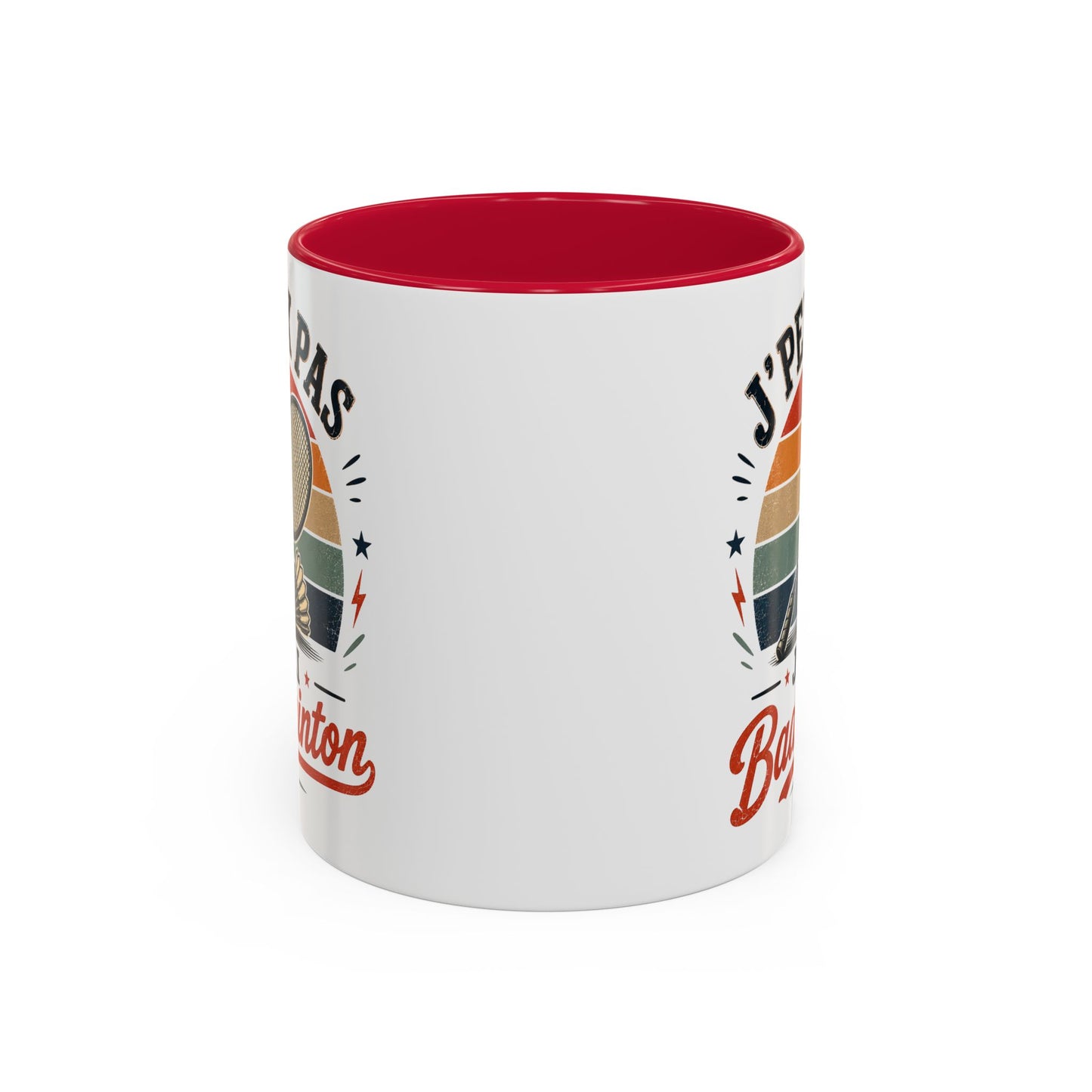 Tasse J’Peux Pas J’Ai Badminton – Mug Badminton Vintage Humoristique – Cadeau Joueur Homme Femme 325ml