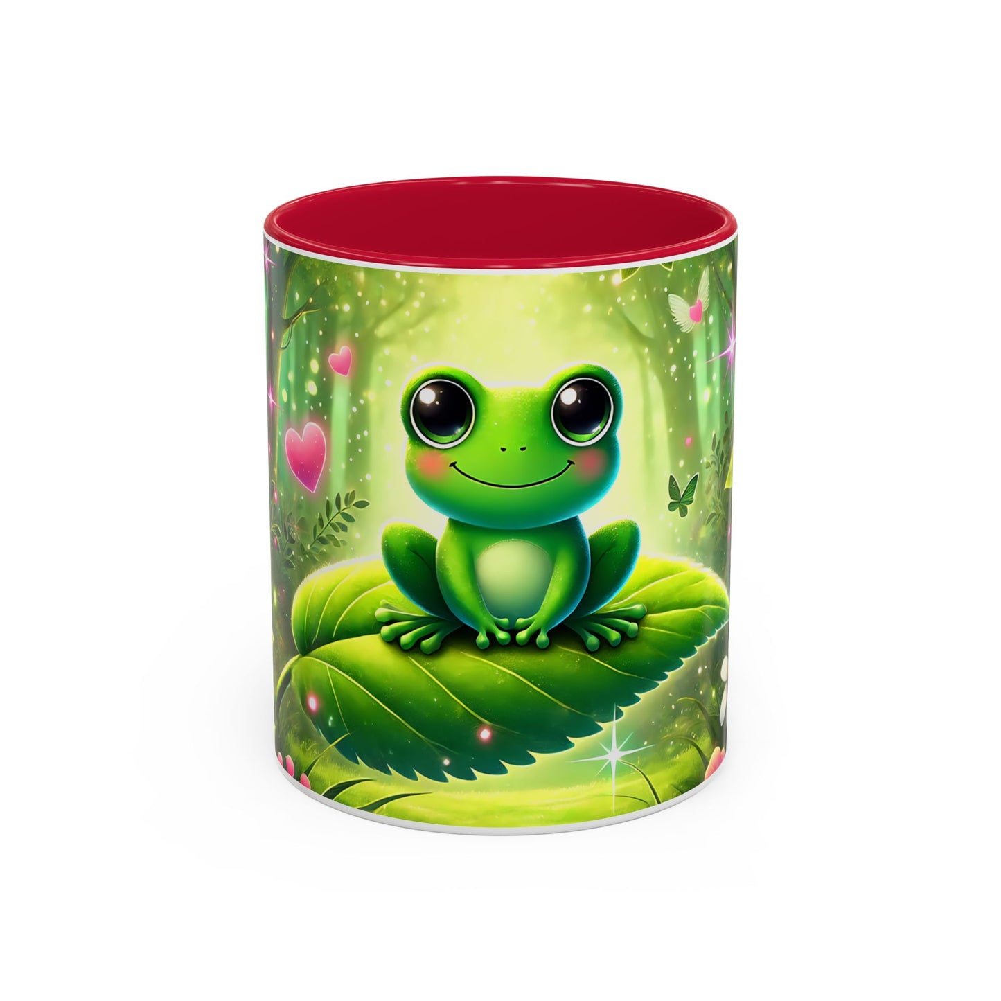 Mug Grenouille Kawaii – Tasse Féérique Forêt Magique et Champignons – Cadeau Cute Femme Enfant 325ml