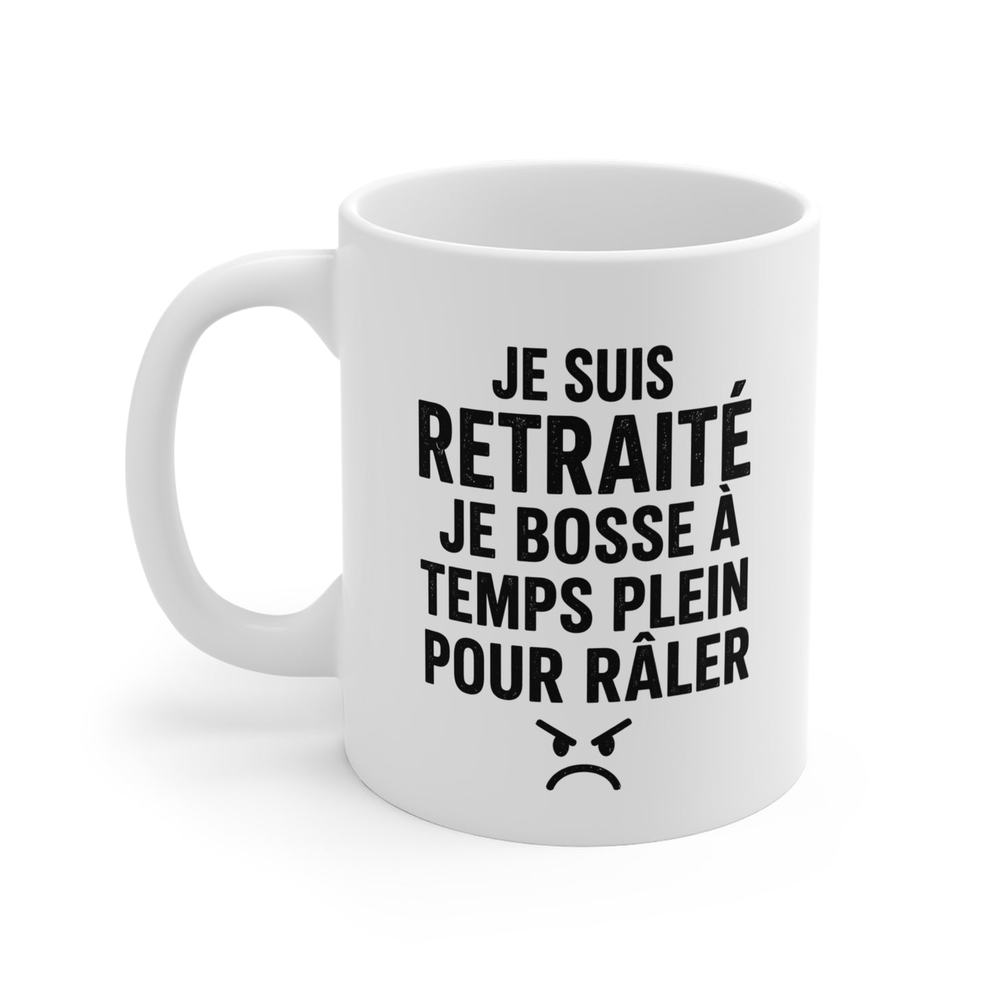 Tasse Je Suis Retraité Je Bosse À Temps Plein Pour Râler – Mug Humour Retraité Vintage – Cadeau Homme Femme 325ml