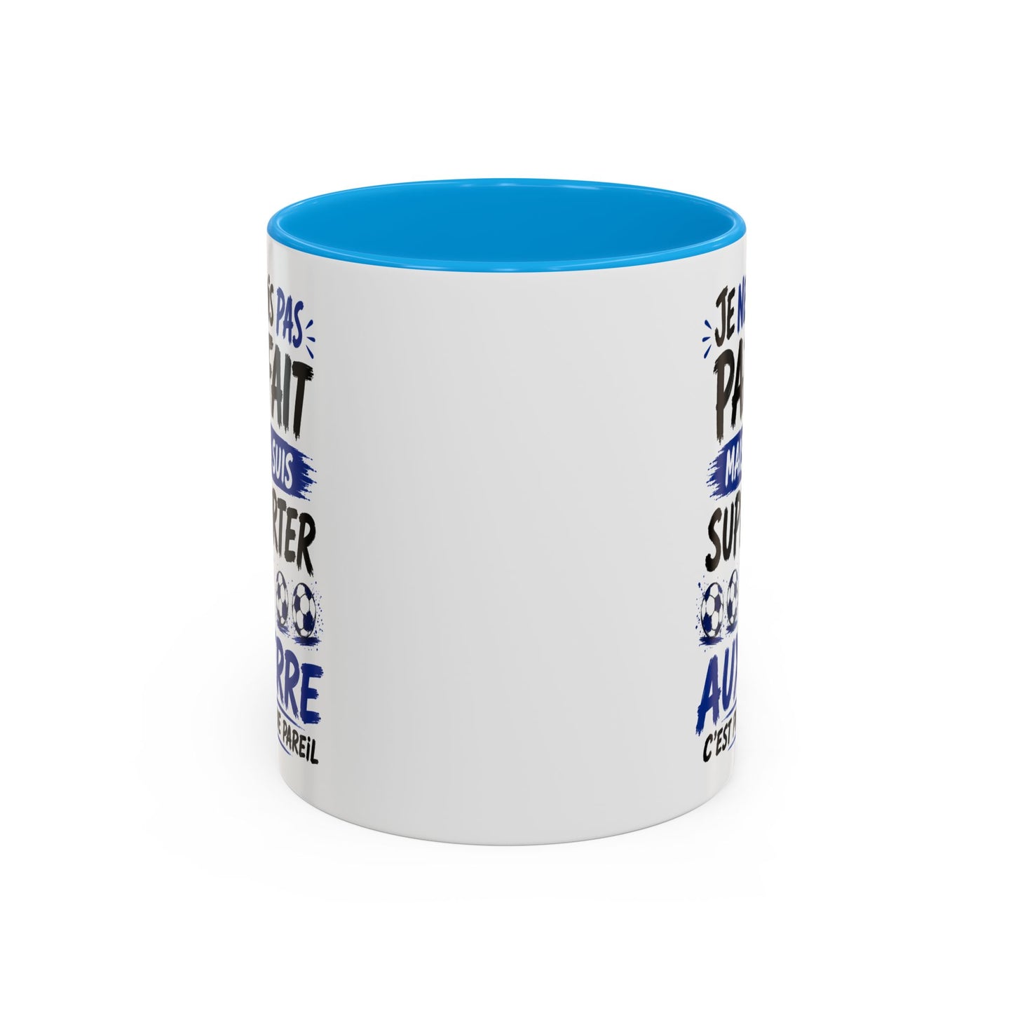 Tasse Je Ne Suis Pas Parfait Mais Je Suis Supporter d’Auxerre – Mug Humour Football Supporter – Cadeau Football 325ml