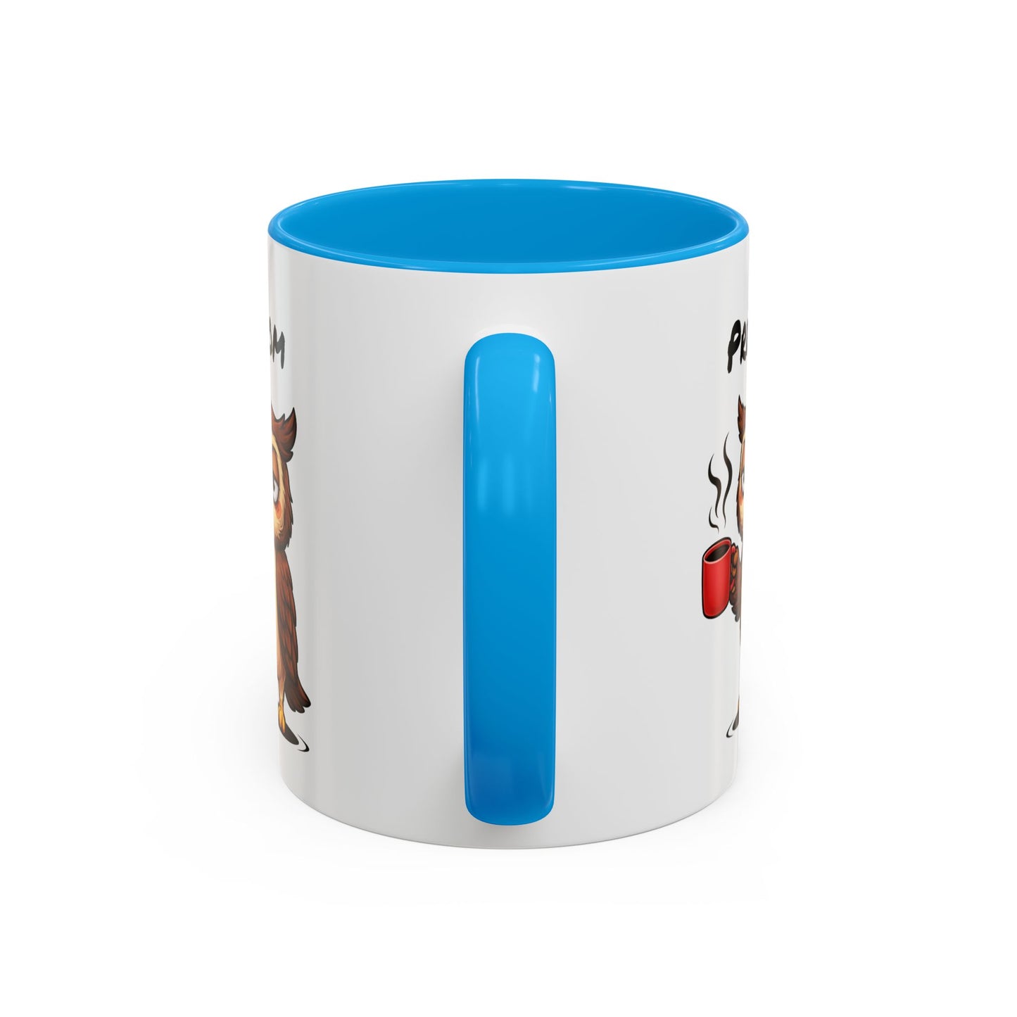 Mug Hibou Fatigué Personnalisable 325ml – Tasse Café Humour Animal Drôle Réveil Difficile Travail Bureau