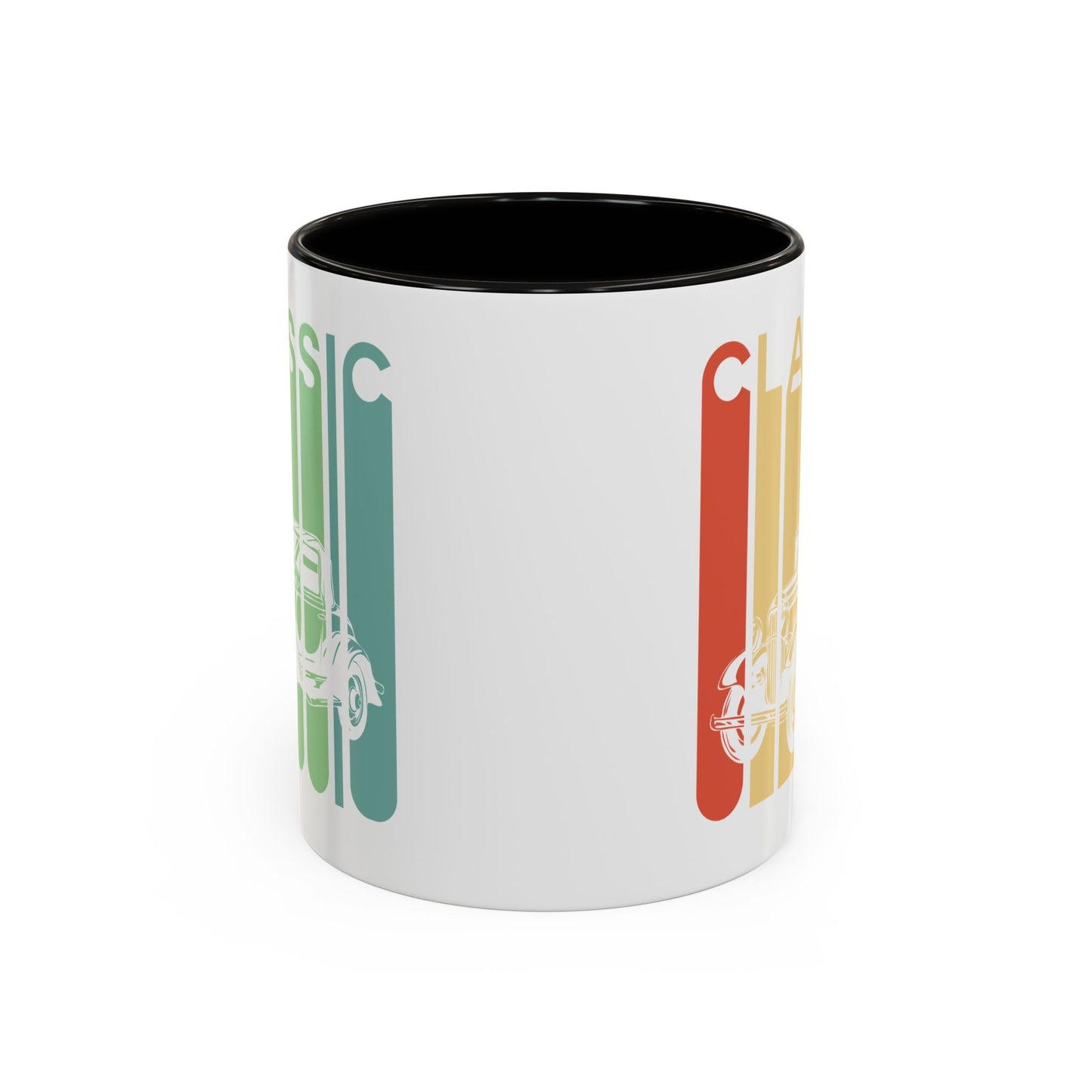 Mug Voiture Vintage Homme et Femme – Tasse Automobile Classique Rétro – Idée Cadeau Passionné Auto Ancienne Collectionneur Conducteur – 325 ml Noir Bleu Rouge