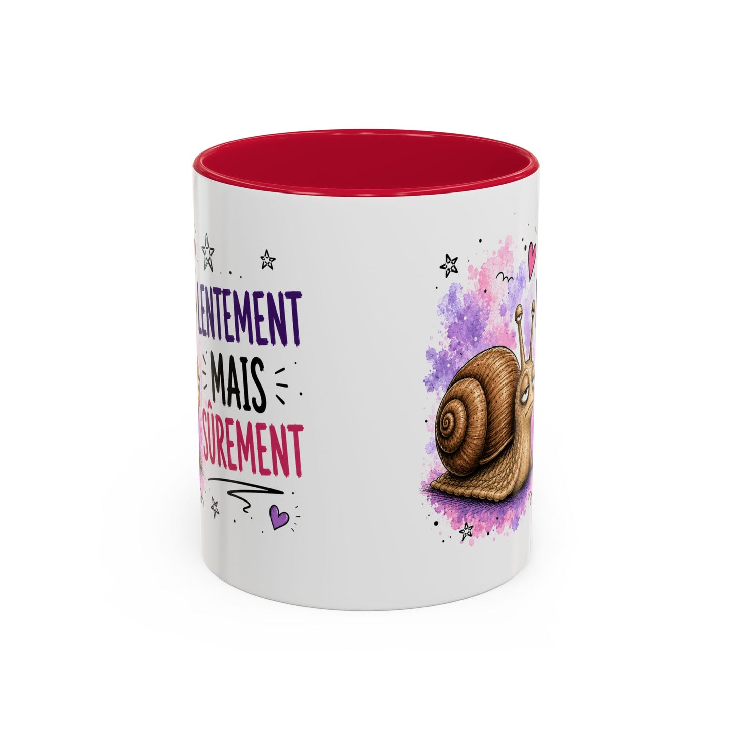Tasse Escargot Drôle Homme Femme – Mug Lentement Mais Sûrement – Cadeau Humour Motivation 325 ml