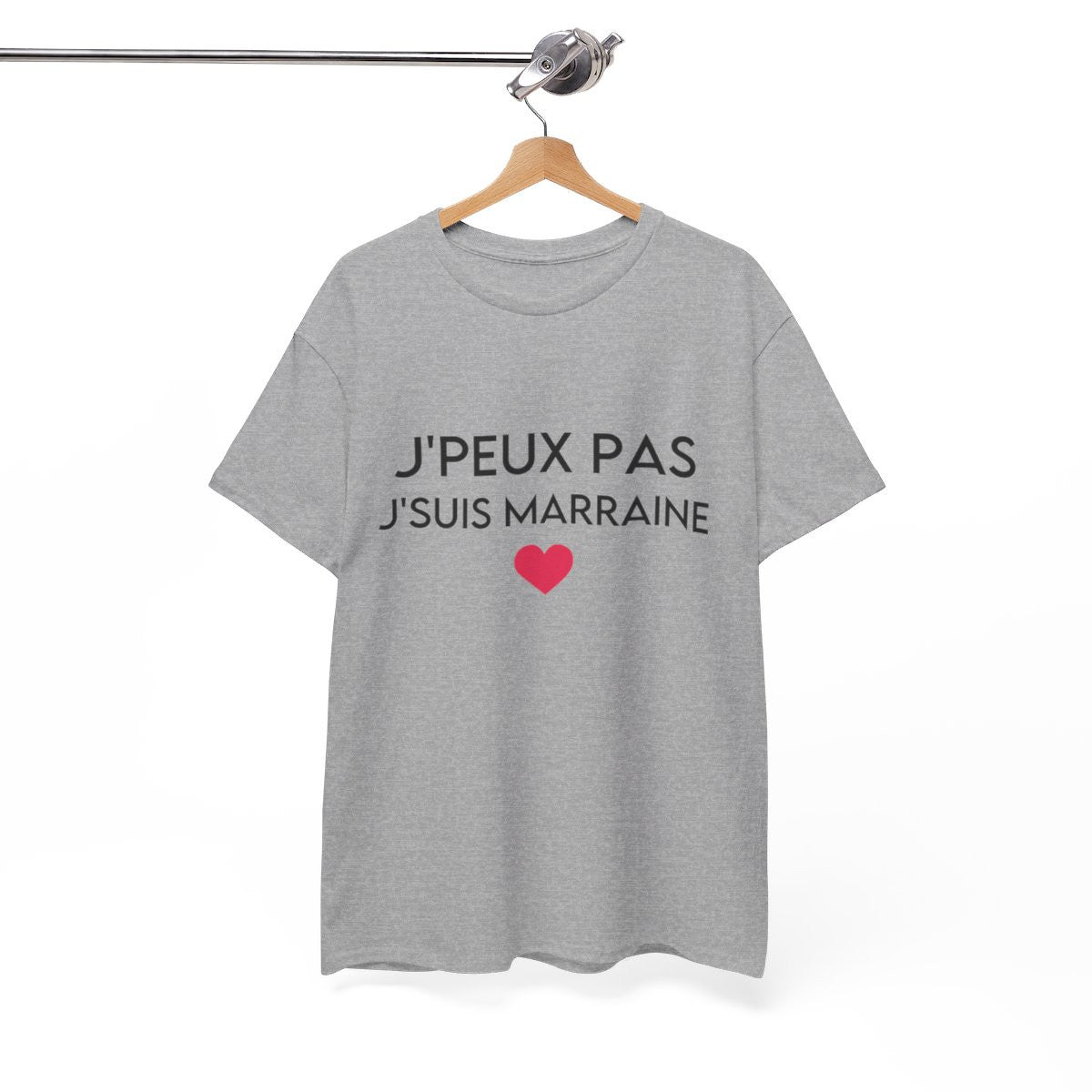 Tee shirt Femme J'peux pas jsuis marraine idée cadeau humour amour love coeur