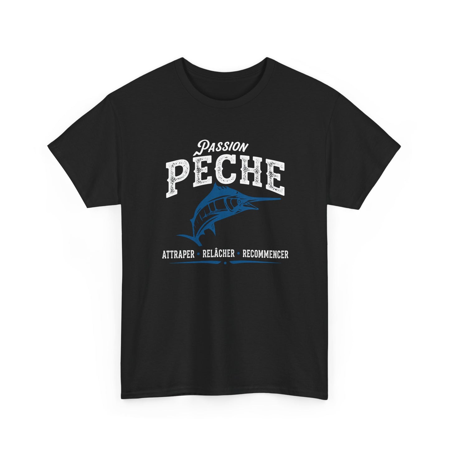 T-Shirt Pêche Homme et Femme – Cadeau Pêcheur Passionné – Poisson Pêche Sportive – Idée Cadeau Pêche Anniversaire Noël