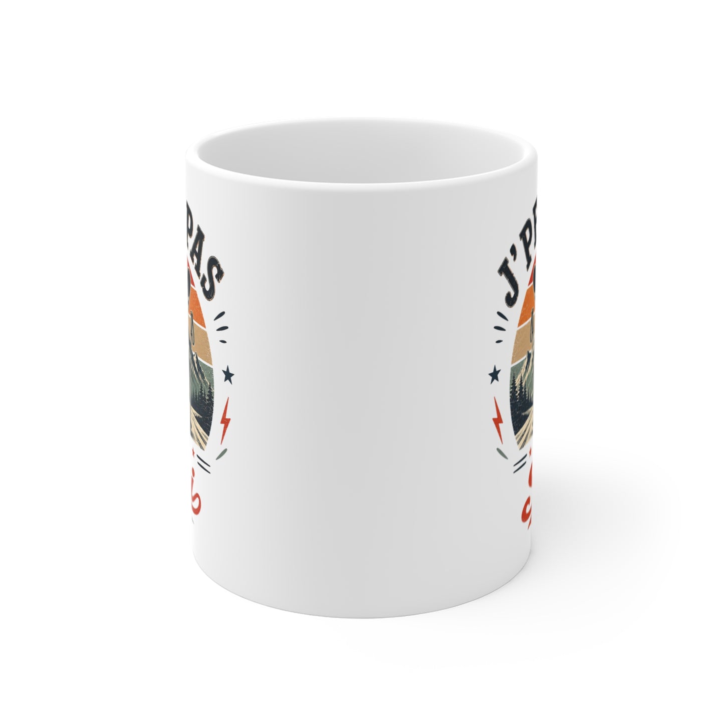Tasse J’Peux Pas J’Ai Ski – Mug Humour Skieur Vintage – Cadeau Sport Hiver Homme Femme 325ml