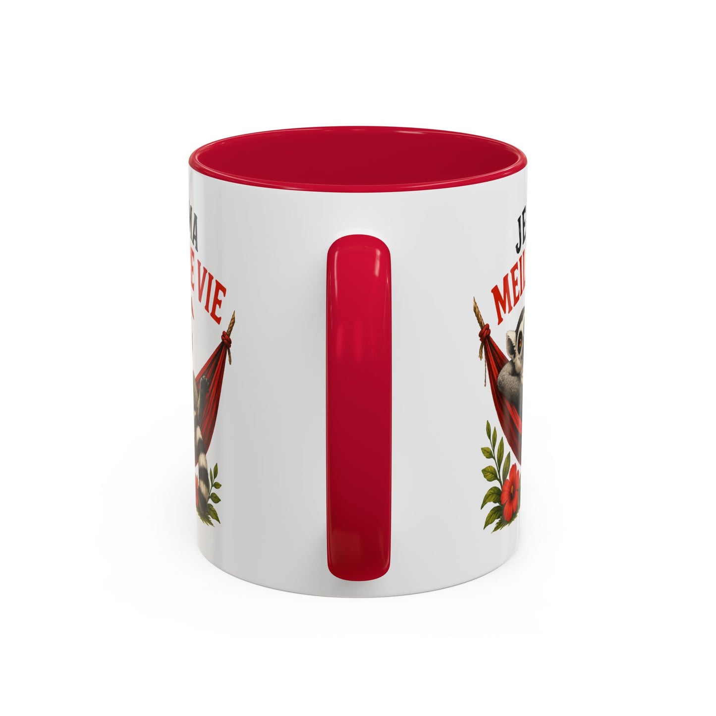 Tasse Lémurien Homme et Femme – Mug Animal Tropical Hamac Vacances Détente – Cadeau Original Amusant 325 ml
