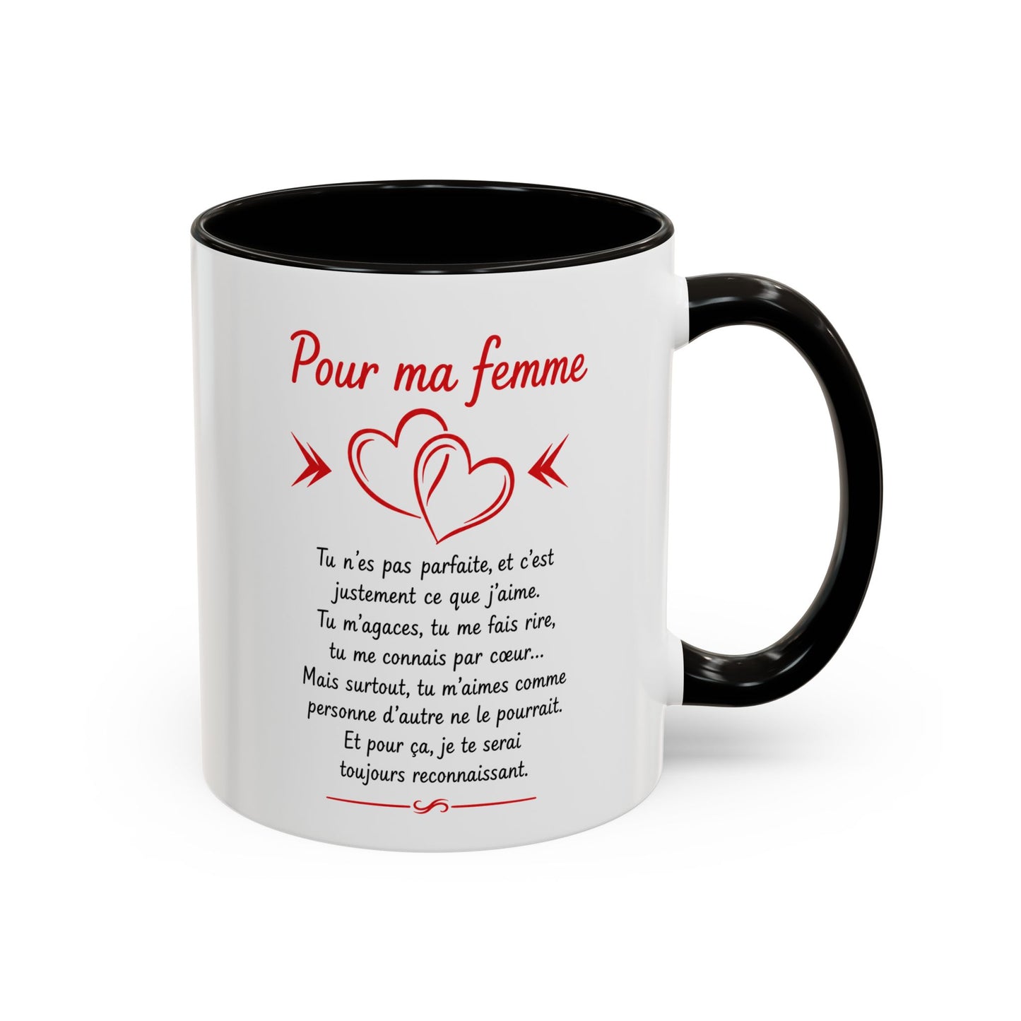Tasse Pour Ma Femme – Mug Message d’Amour Romantique – Cadeau Femme Anniversaire Mariage Saint-Valentin 325ml