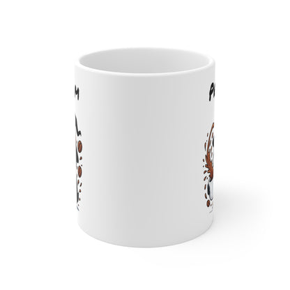 Tasse Personnalisable Pingouin Sorcière – Mug Halloween Prénom 325ml – Cadeau Fantaisie Original