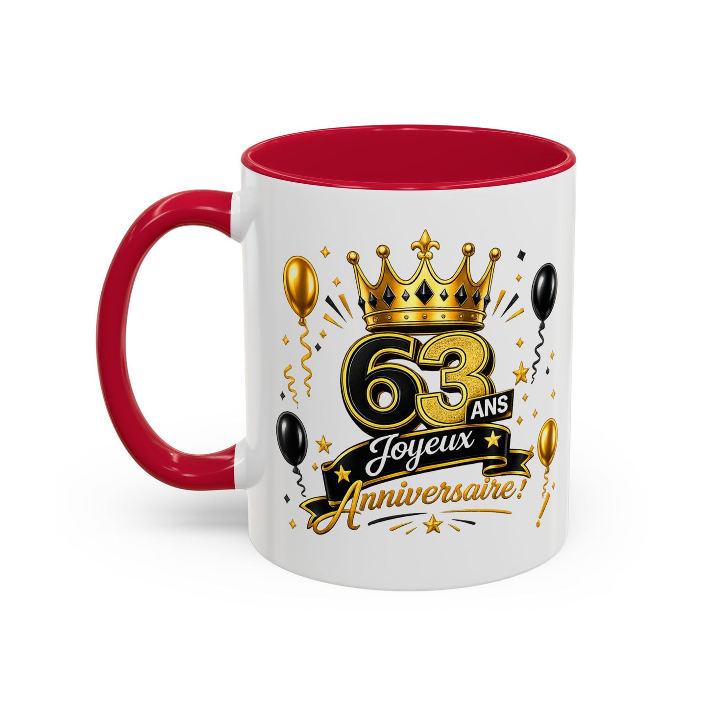 Mug Joyeux 63 Ans – Tasse Anniversaire 63 Ans – Cadeau Original pour Femme Homme – Idée Cadeau 63e Anniversaire