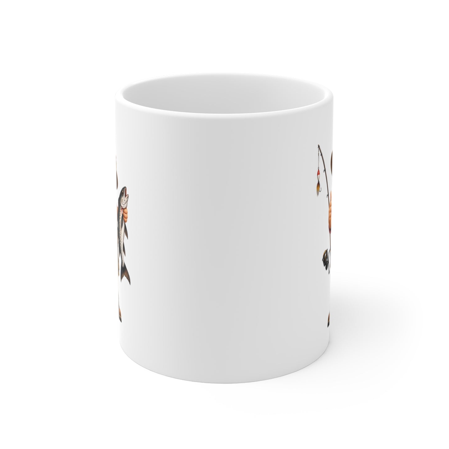 Mug Pêcheuse Femme – Tasse Passion Pêche avec Poisson – Cadeau Original Femme – Amatrice de Pêche