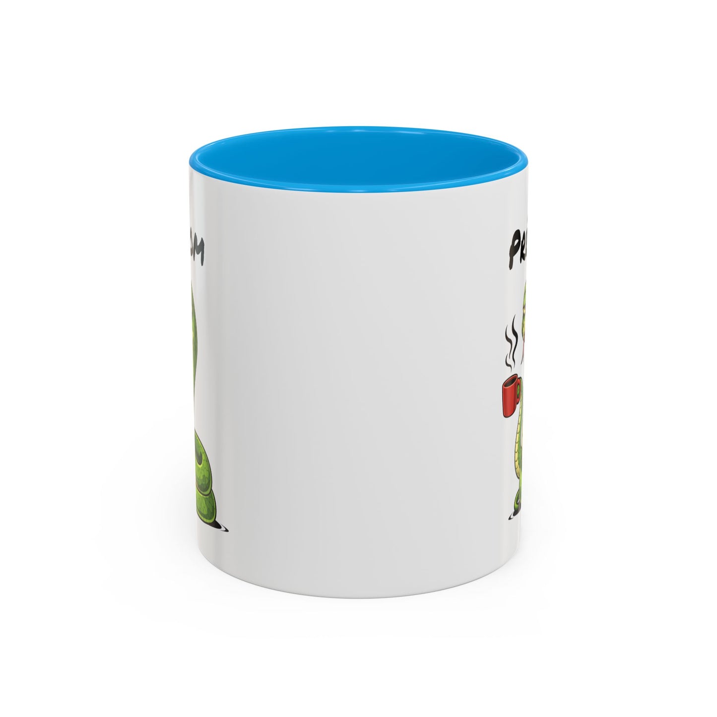 Tasse Serpent Fatigué avec Café – Mug Humour Reptile – Illustration Animal Mignon 325ml