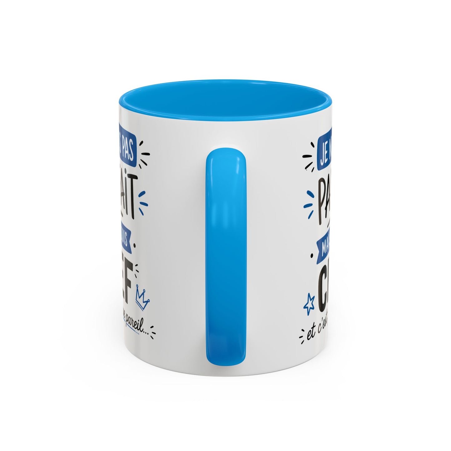 Tasse Je Ne Suis Pas Parfait Mais Je Suis Chef – Mug Humour Travail Management – Cadeau Chef Responsable 325ml
