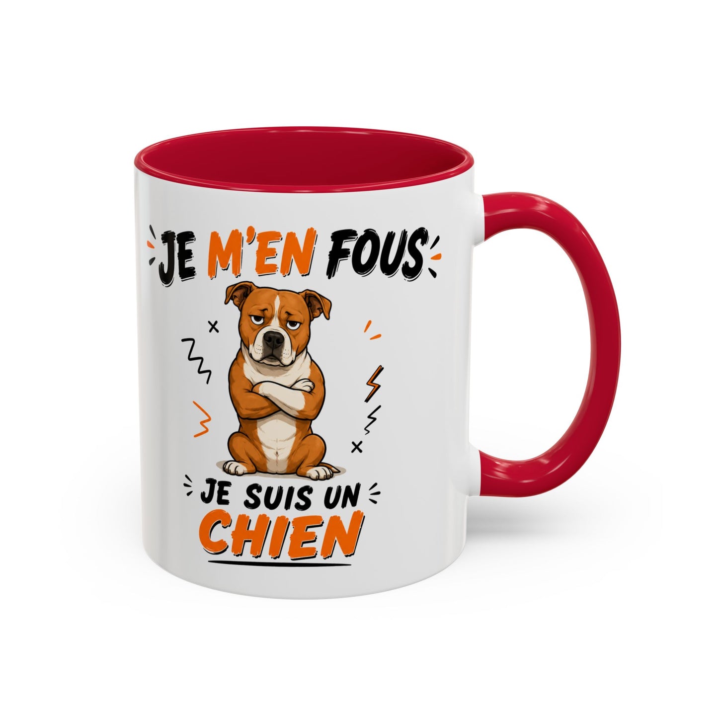Tasse Je M’en Fous Je Suis Un Chien – Mug Humour Chien Mignon – Cadeau Original Amoureux des Chiens 325ml