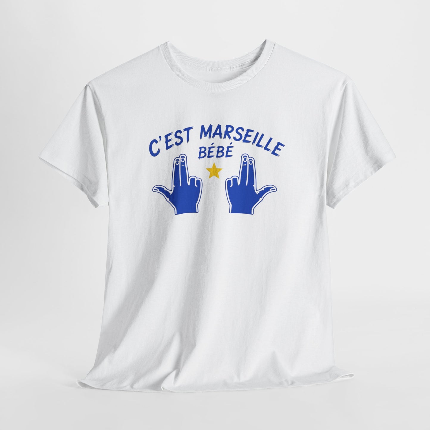 T-Shirt Humour Marseillais Homme Femme – C’Est Marseille Bébé – Tee Shirt Marseille Accent Sud Supporter