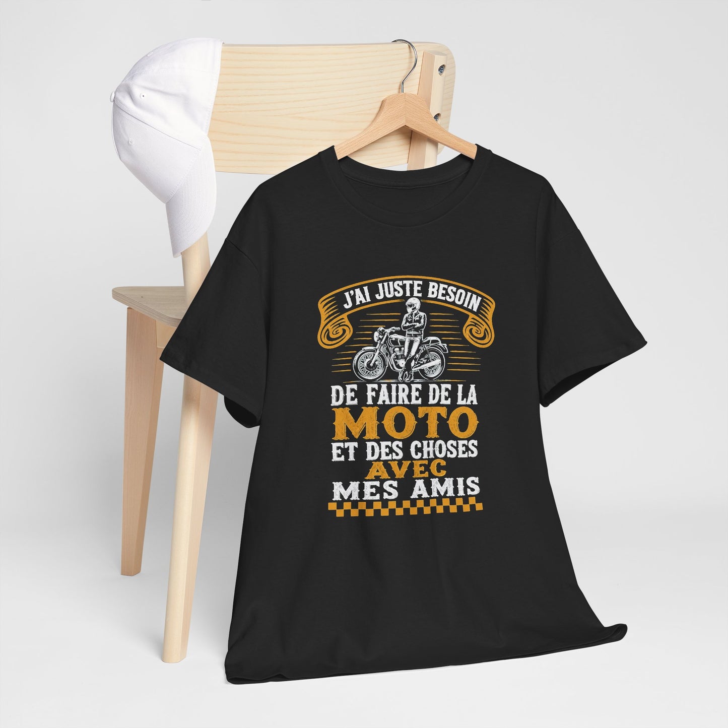 Tee Shirt Homme et Femme Motard Moto Biker Passion Deux Roues Balade entre Amis Idée Cadeau