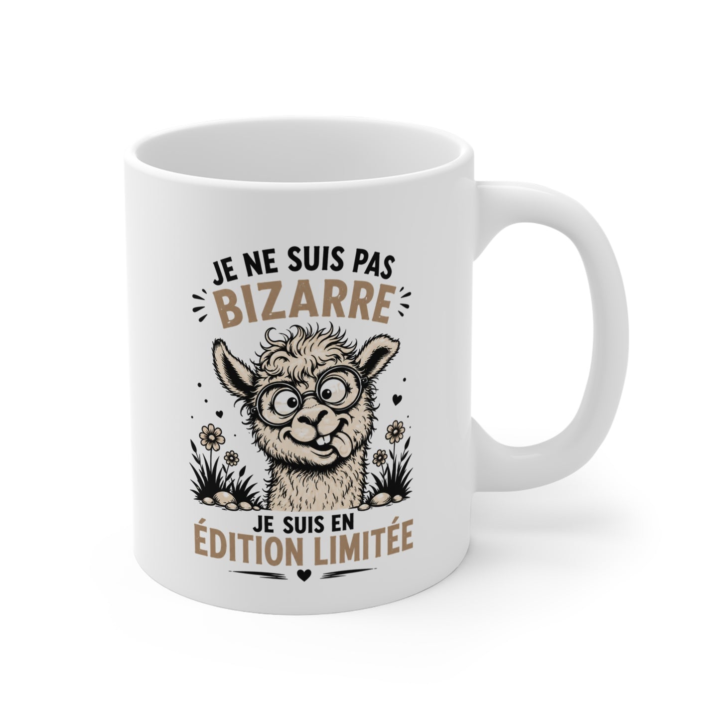 Mug Lama Drôle Homme et Femme – Animal Humour Insolite Original – Cadeau Amusant pour Ami Collègue Famille 325 ml