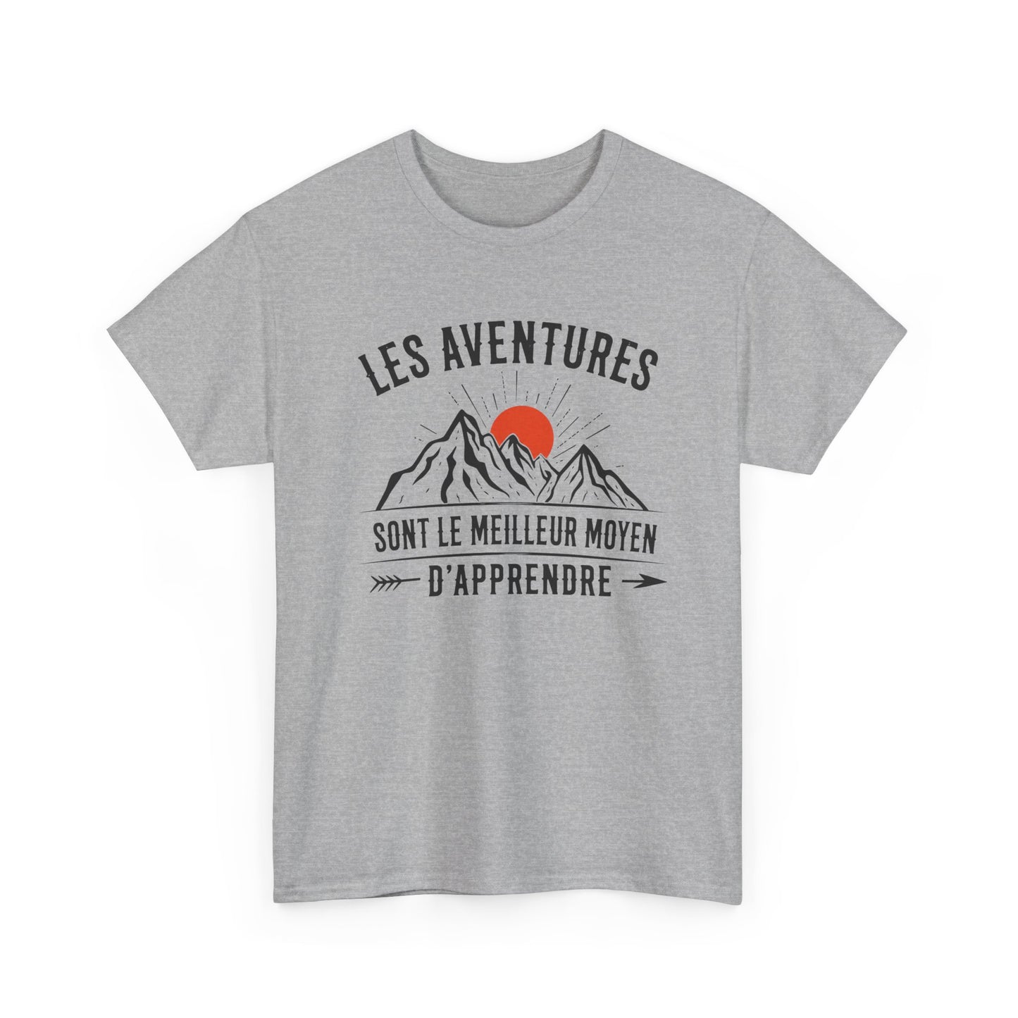 Tee Shirt Aventure Homme Femme – Montagne Nature Randonnée Voyage – Idée Cadeau Aventurier Randonneur Plein Air