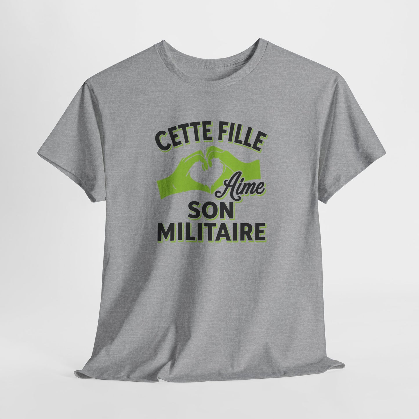 Tee Shirt Femme Militaire Couple Amour Humour Idée Cadeau Soldat Armée Conjoint