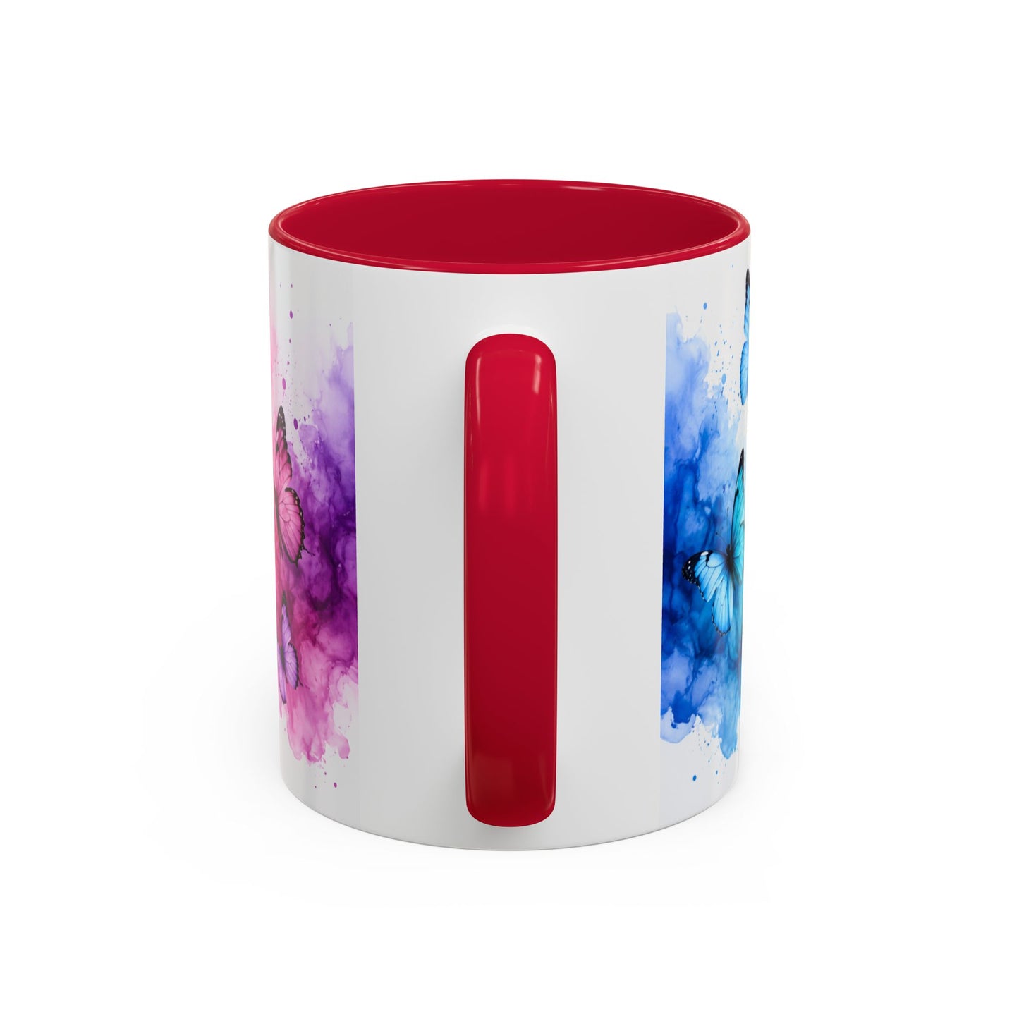 Tasse Papillons Colorés – Mug Aquarelle Artistique et Multicolore – Cadeau Nature et Féerie 325ml