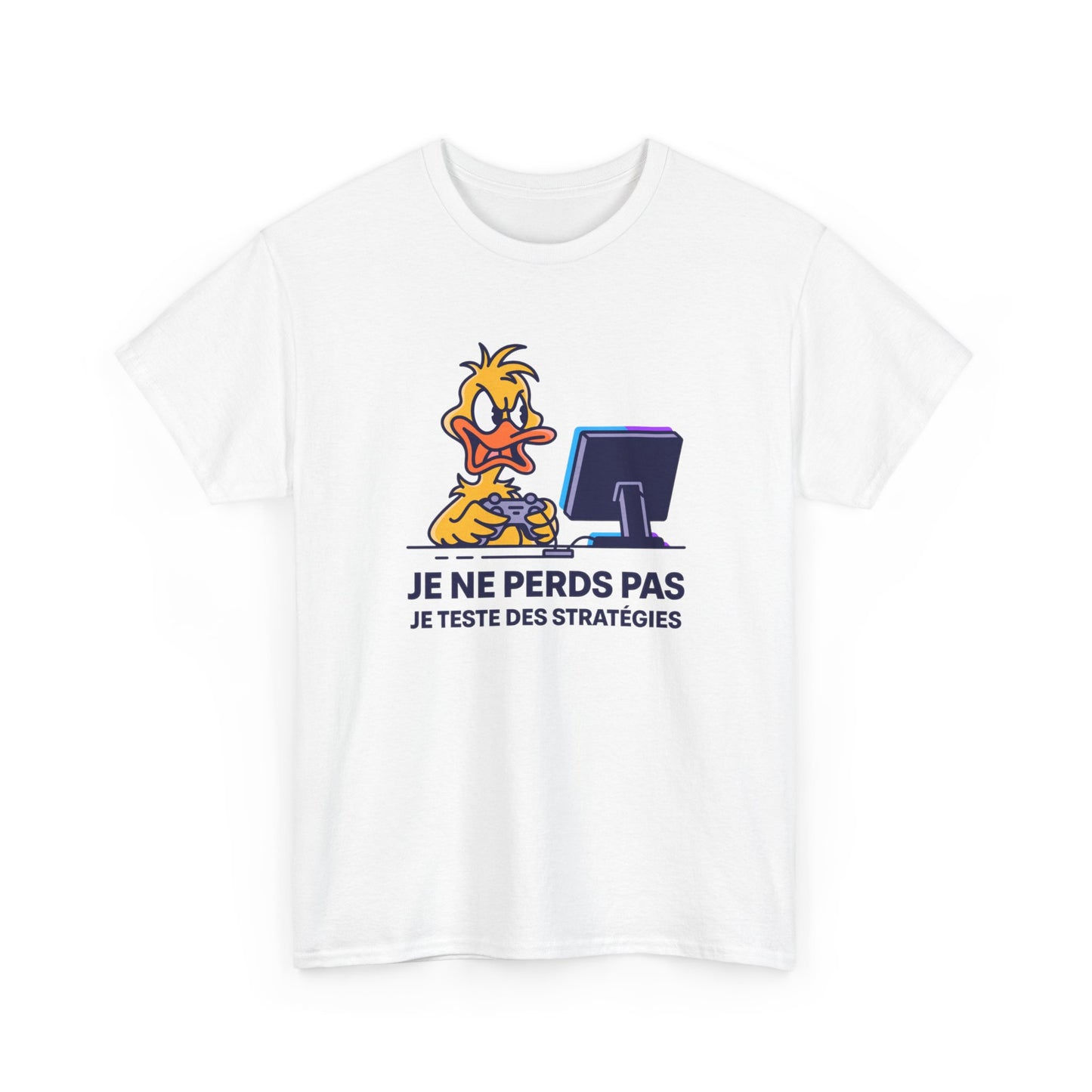 T-Shirt Gamer Humour Je Ne Perds Pas Je Teste Des Stratégies – Tee Shirt Gaming Drôle Manette Jeu Vidéo Rage Cadeau Homme Ado