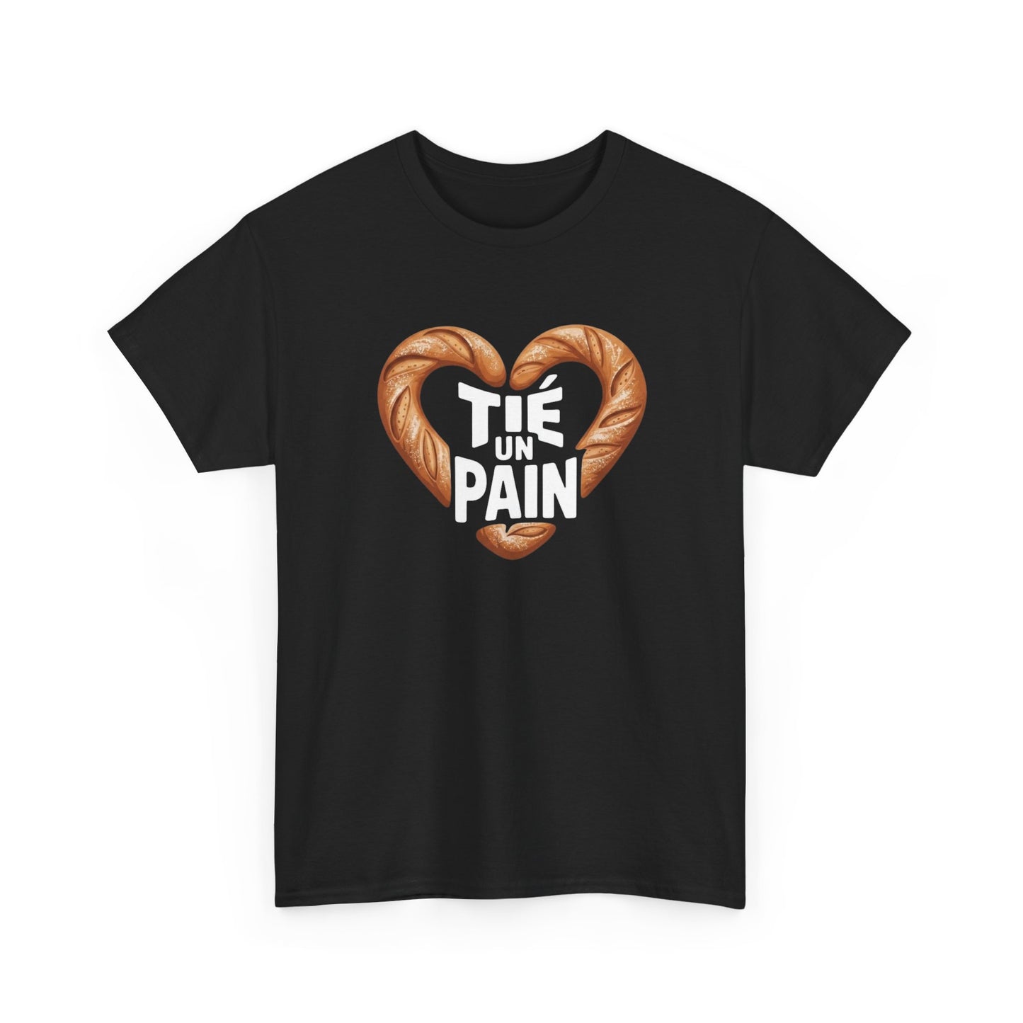 T-Shirt Humoristique Pain Homme Femme – Tee Shirt Boulangerie Drôle – Cadeau Amoureux du Pain Noir Blanc Gris