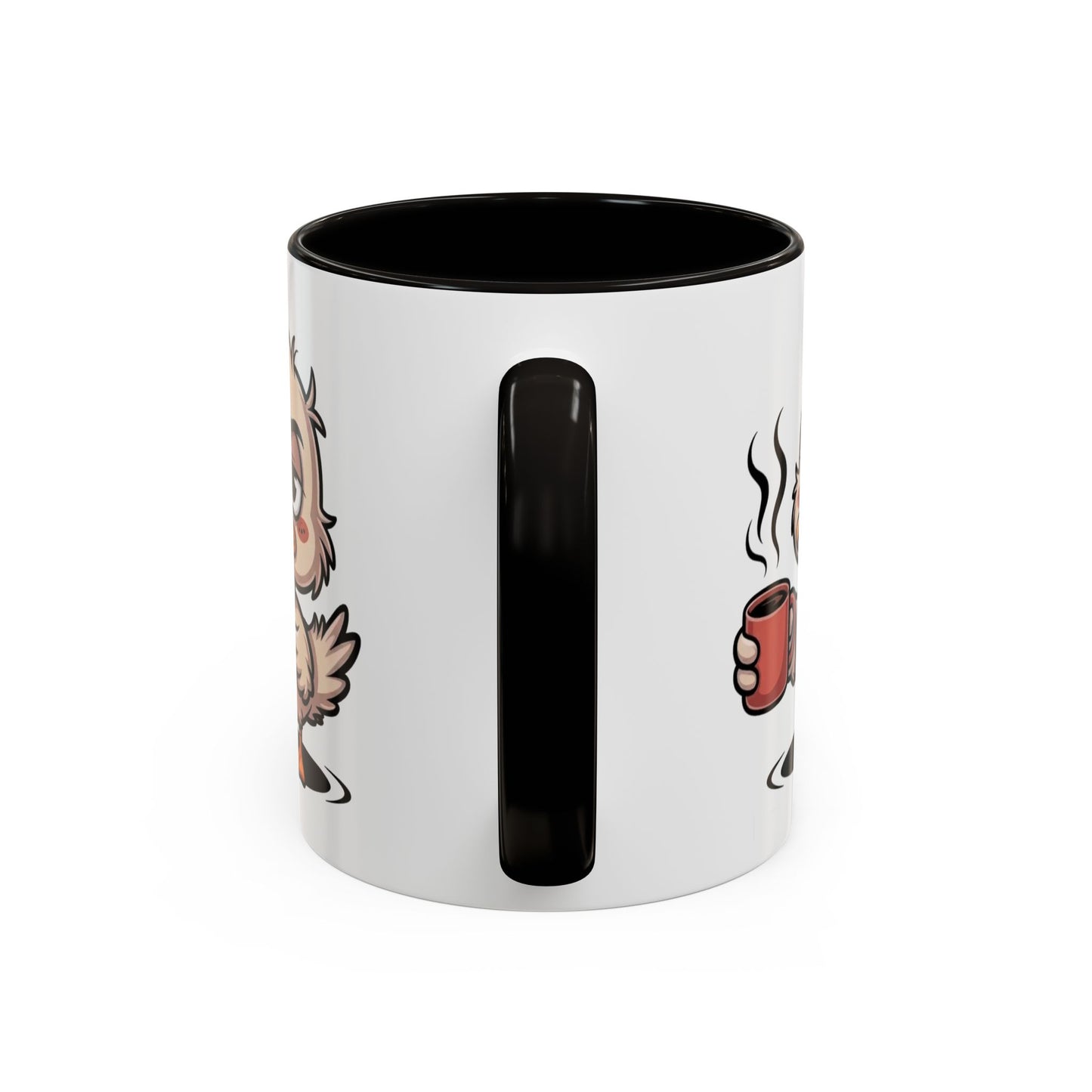 Tasse Canard Café Fatigue 325ml – Mug Céramique Humour Réveil Matin Cadeau Original