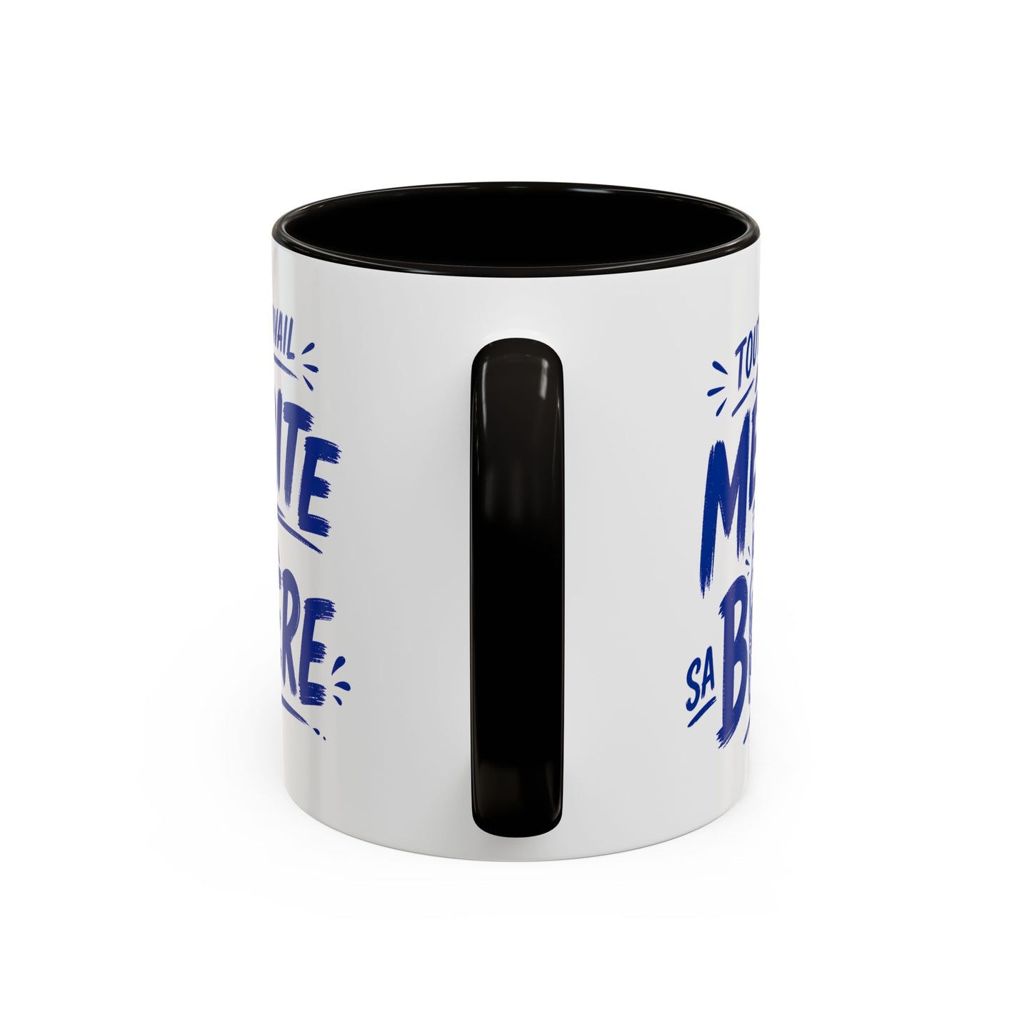 Mug Humour Homme Bière – Tasse “Tout Travail Mérite sa Bière” – Cadeau Original Collègue Travail Bière 325ml
