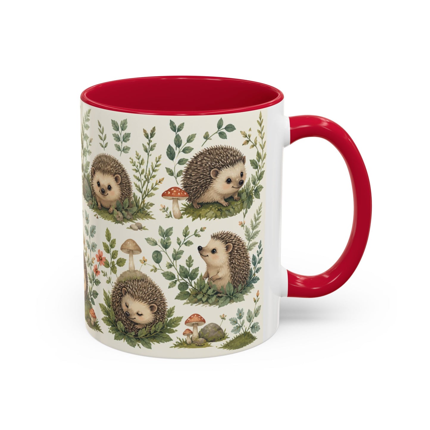 Tasse Hérisson Mignon – Mug Nature et Forêt – Design Animalier Doux et Aquarelle – Céramique 325ml