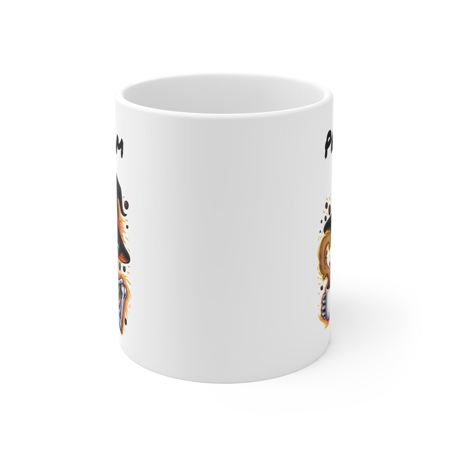 Mug Personnalisé Halloween Squelette Sorcier – Tasse Céramique 325ml avec Prénom – Cadeau Effrayant et Drôle