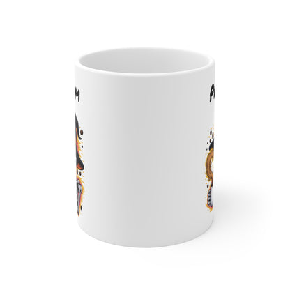 Mug Personnalisé Halloween Squelette Sorcier – Tasse Céramique 325ml avec Prénom – Cadeau Effrayant et Drôle