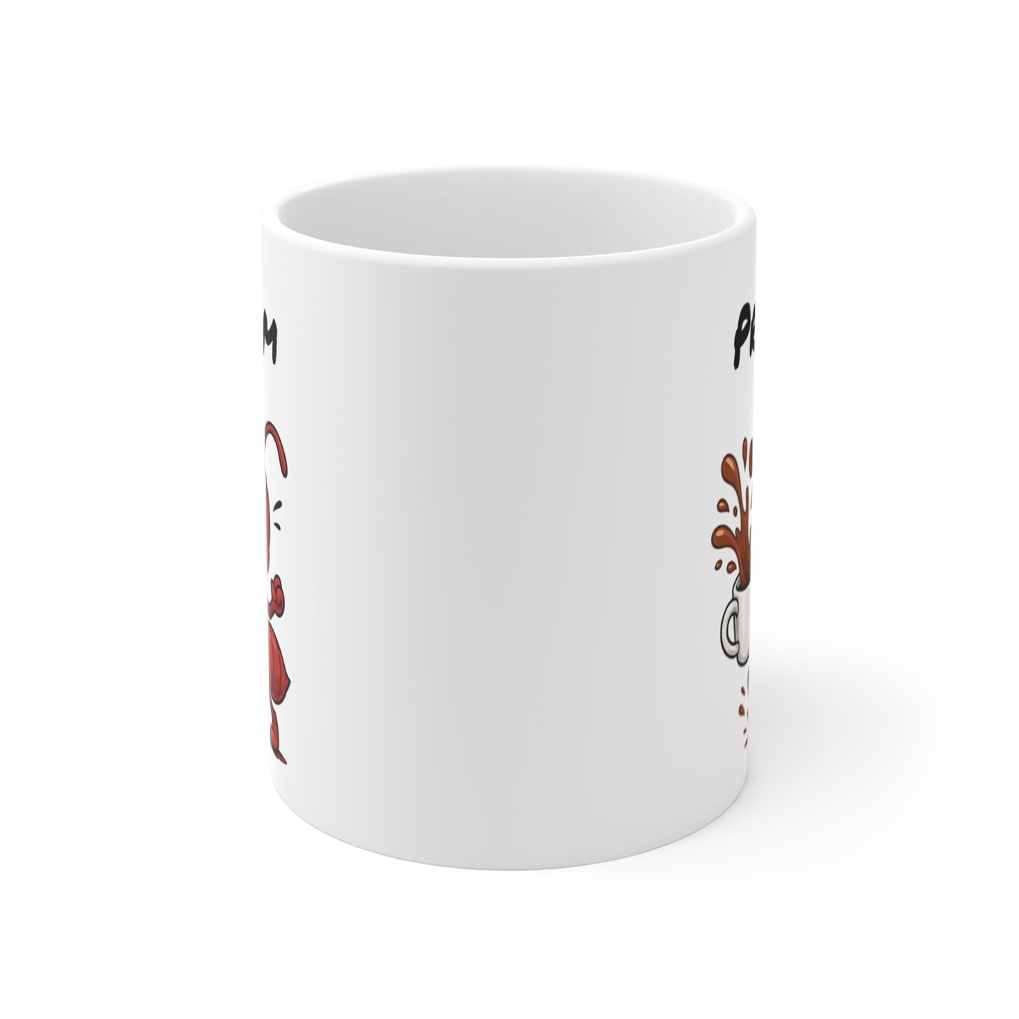 Tasse Personnalisable Fourmi Café – Mug Prénom Insecte Cartoon Céramique 325ml – Cadeau Original