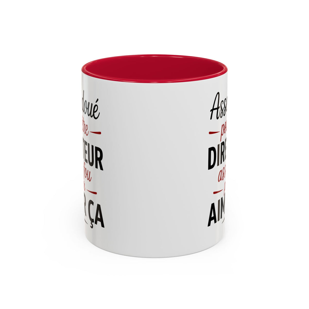 Mug Assez Doué pour Être Directeur Assez Fou pour Aimer Ça – Tasse Humour Directeur Homme – Cadeau Original Noir Bleu Rouge