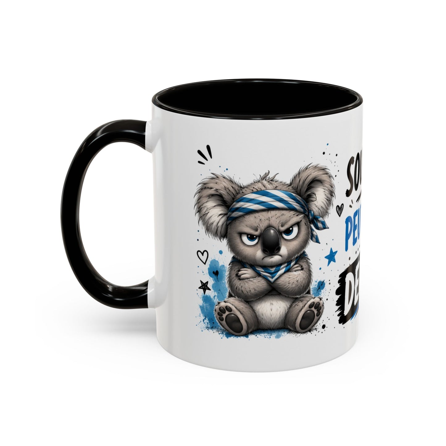 Tasse Sourire ? Peut-Être Demain – Mug Humour Koala Boudeur – Cadeau Original Homme Femme 325ml