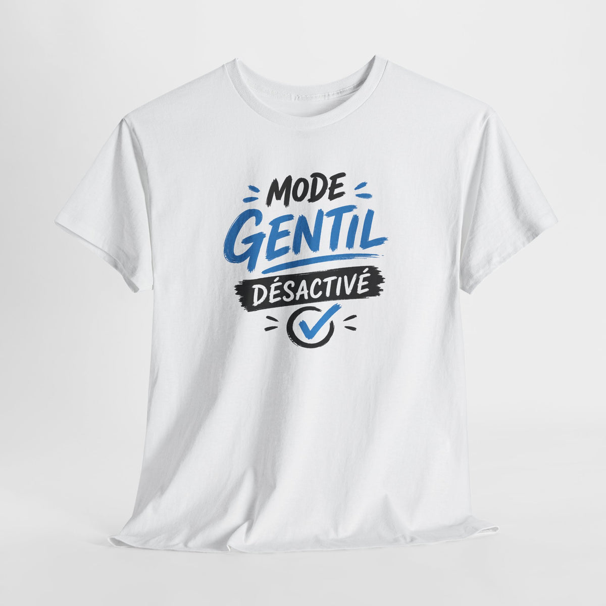 Tee Shirt Homme Mode Gentil Désactivé – T-Shirt Humour Homme Original – Idée Cadeau Homme