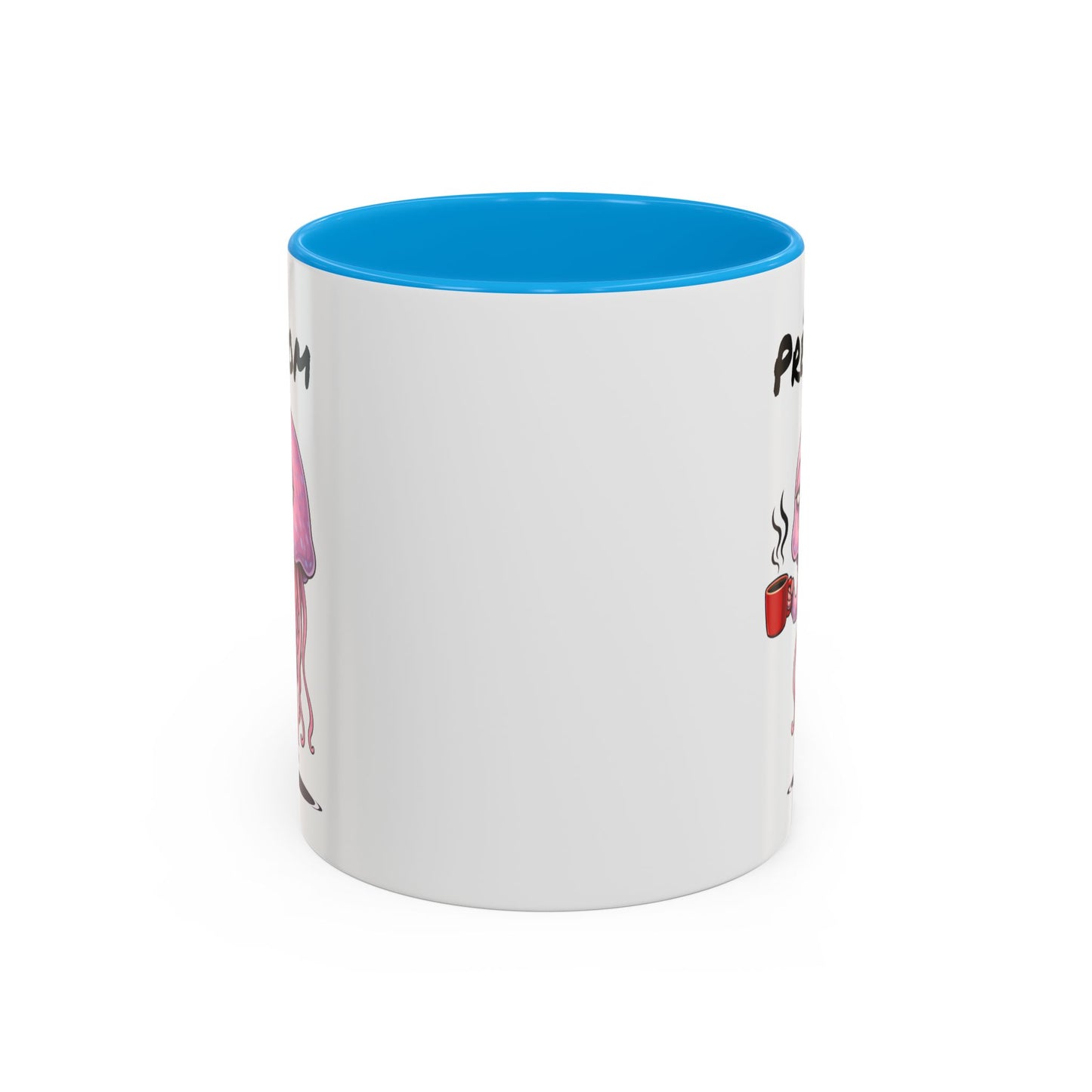 Tasse Méduse avec Café – Mug Animal Marin Humoristique Fatigue – Illustration Cartoon 325ml – Cadeau